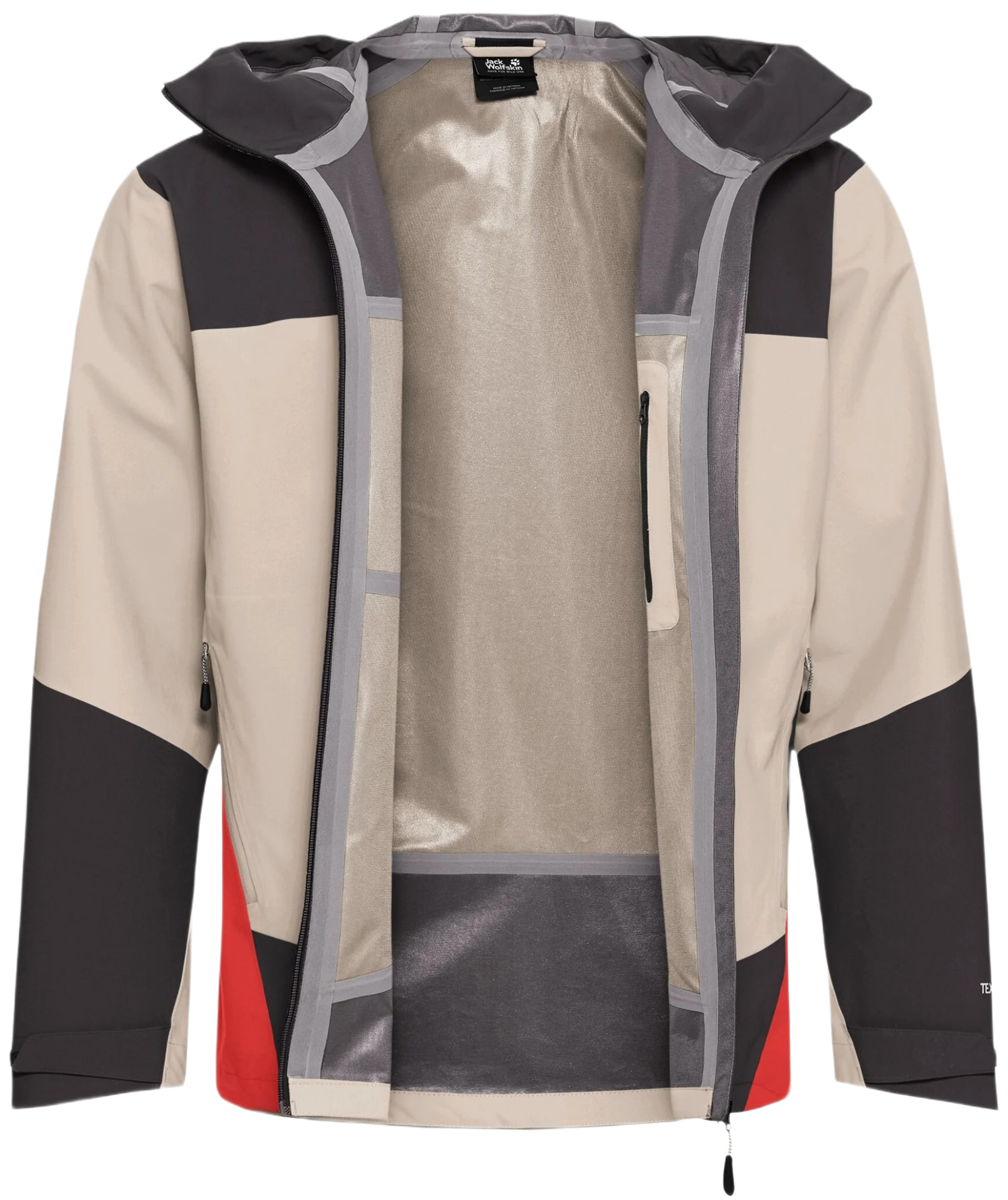 Вітровка чоловіча Jack Wolfskin Rockpaw 3L Jkt M A65875_A0084 M бежевафото