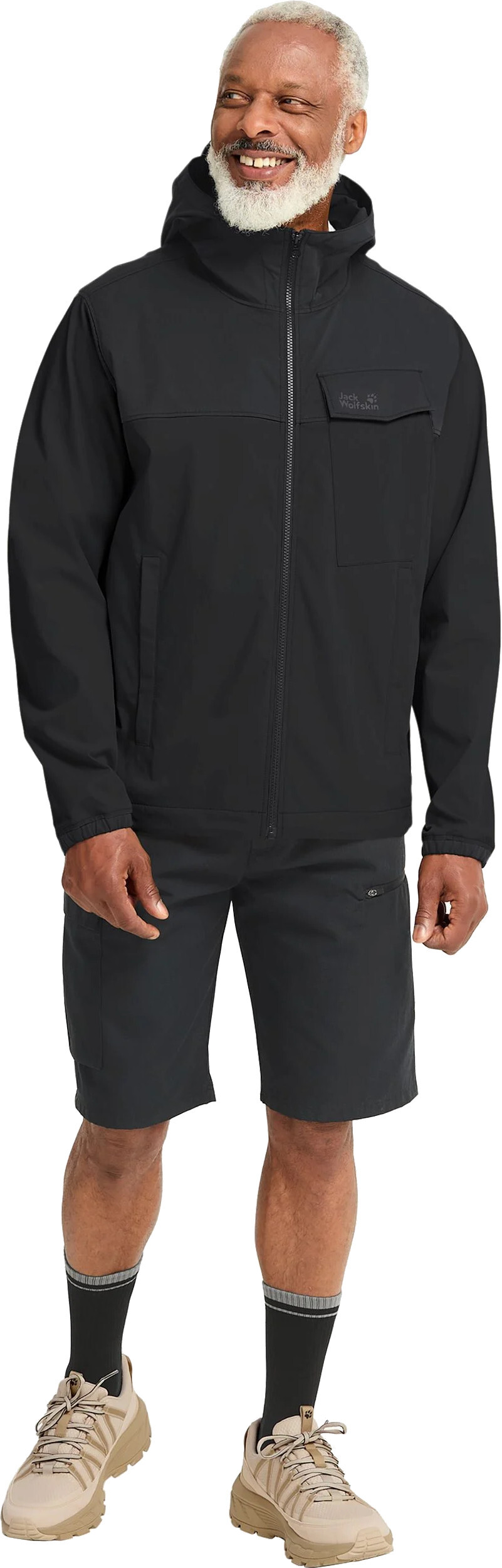 Ветровка мужская Jack Wolfskin Mahani Jkt M A65897_6000 3XL черная фото 