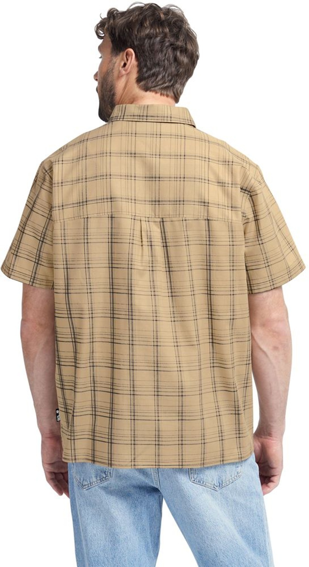 Сорочка з коротким рукавом чоловіча Jack Wolfskin Hot Trail Shirt M A65906_7778 2XL бежевафото