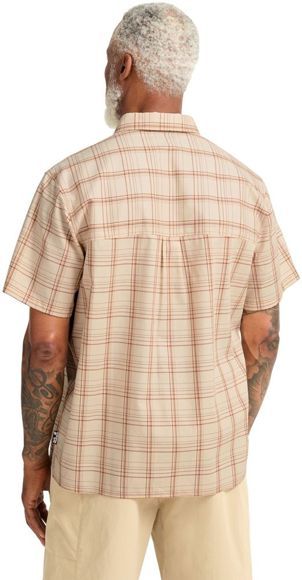 Сорочка з коротким рукавом чоловіча Jack Wolfskin Hot Trail Shirt M A65906_T0384 M бежевафото