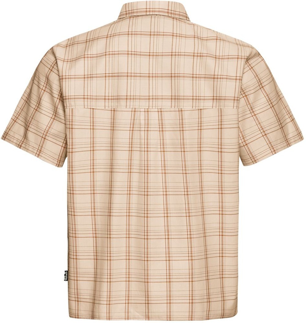 Сорочка з коротким рукавом чоловіча Jack Wolfskin Hot Trail Shirt M A65906_T0384 XL бежевафото