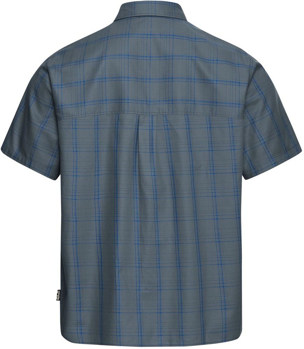 Сорочка з коротким рукавом чоловіча Jack Wolfskin Hot Trail Shirt M A65906_T0388 2XL синяфото