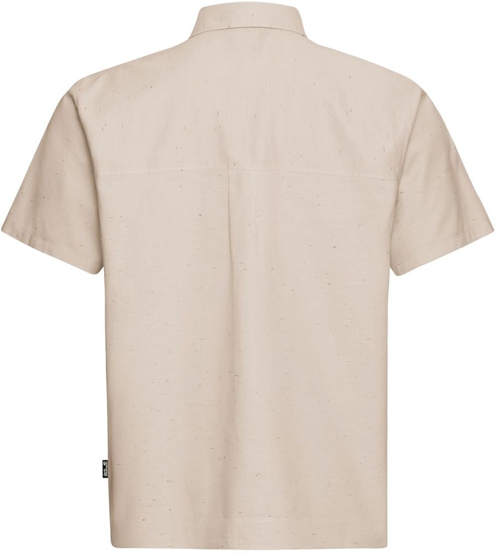 Сорочка з коротким рукавом чоловіча Jack Wolfskin Wild Nep Shirt M A65907_A0084 M бежевафото