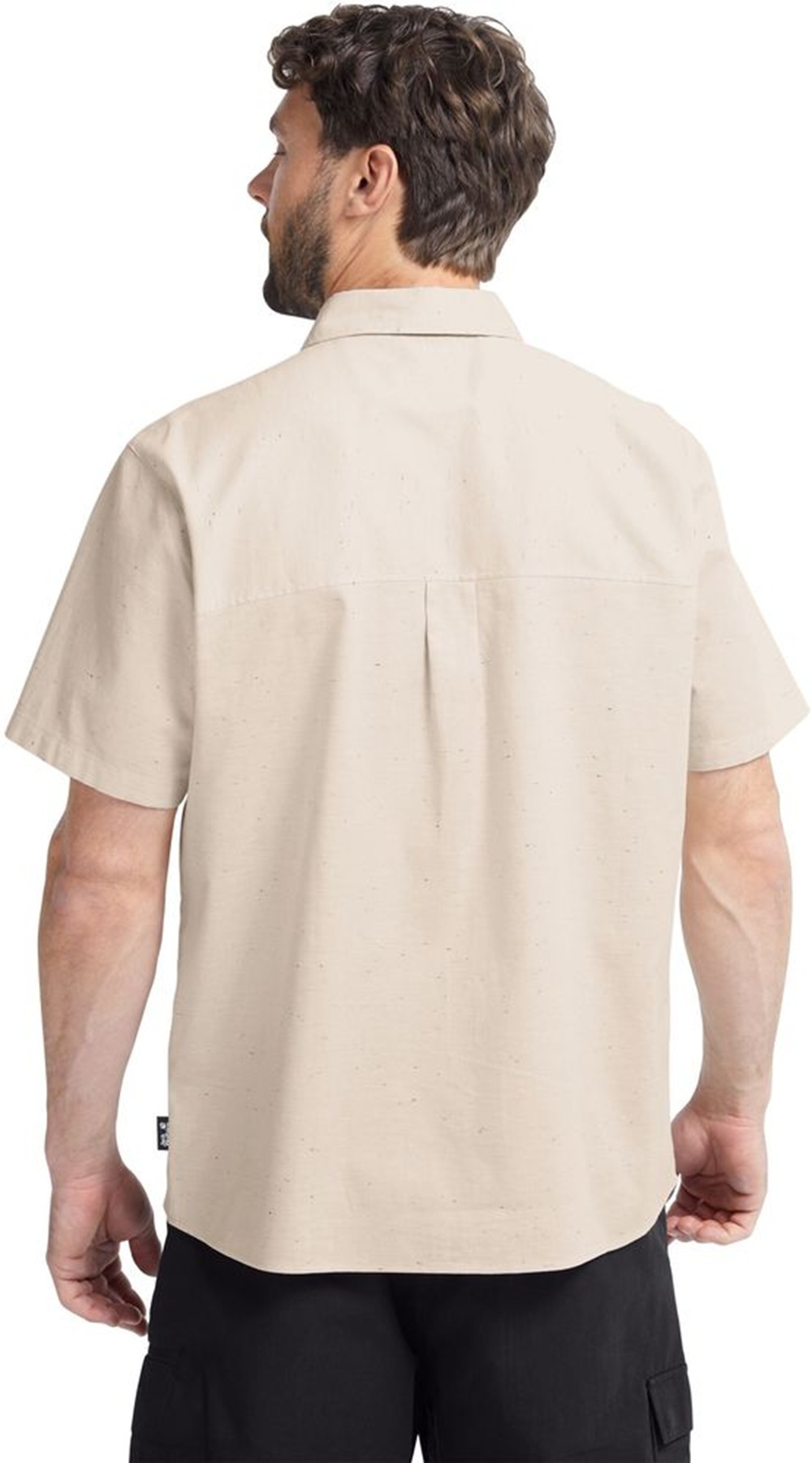 Сорочка з коротким рукавом чоловіча Jack Wolfskin Wild Nep Shirt M A65907_A0084 3XL бежевафото