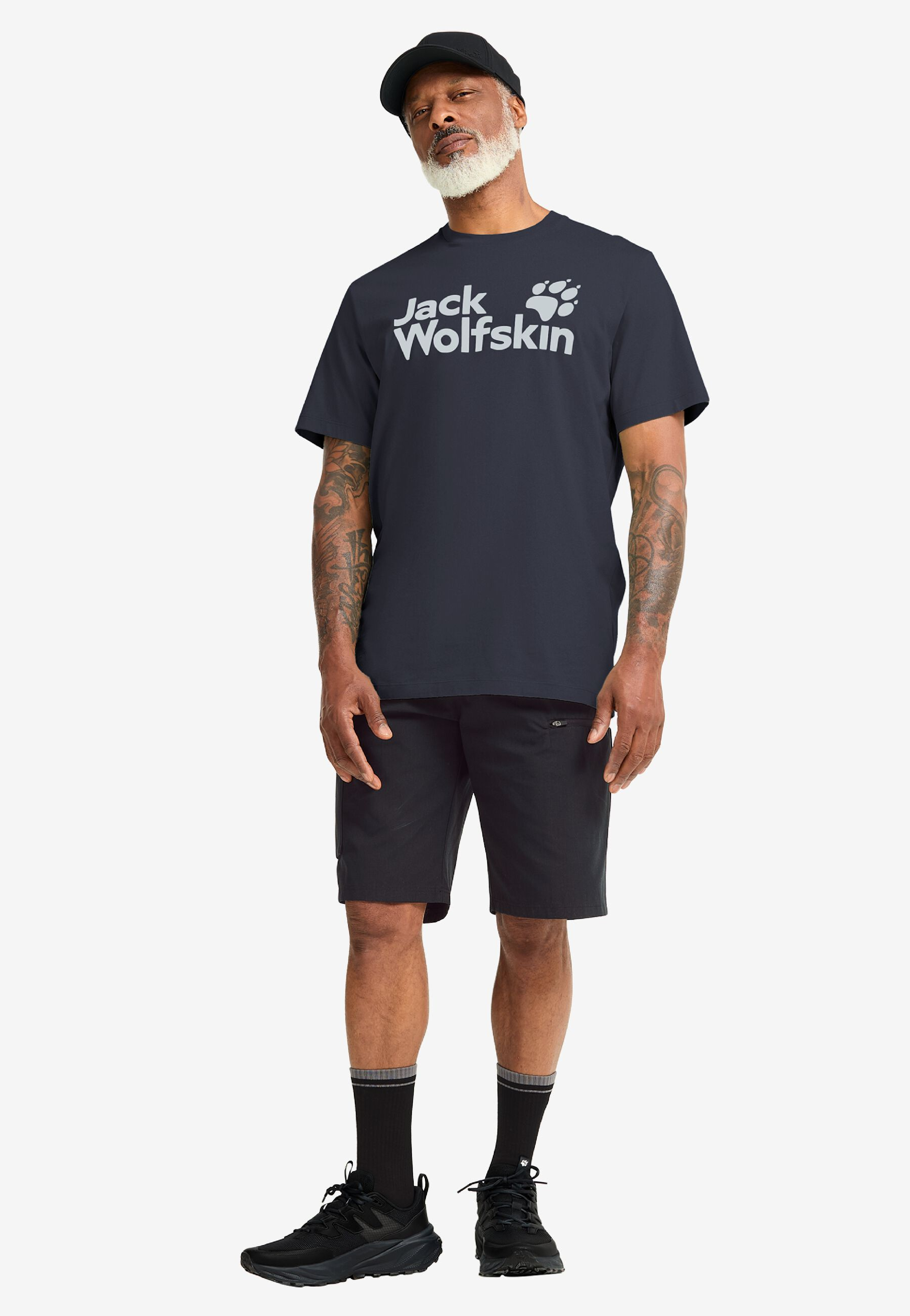 Футболка мужская Jack Wolfskin Brand T M A65910_T0450 3XL темно-синяя фото 4