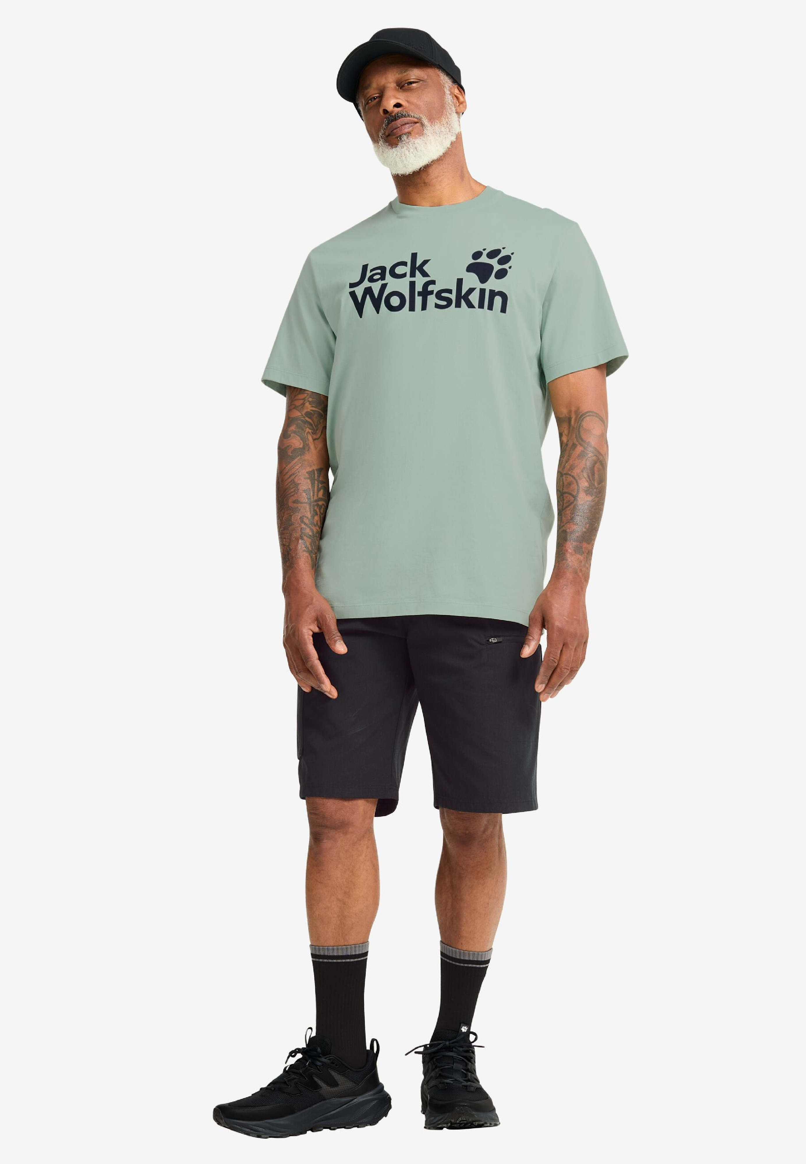 Футболка мужская Jack Wolfskin Brand T M A65910_T0452 L зеленая фото 4