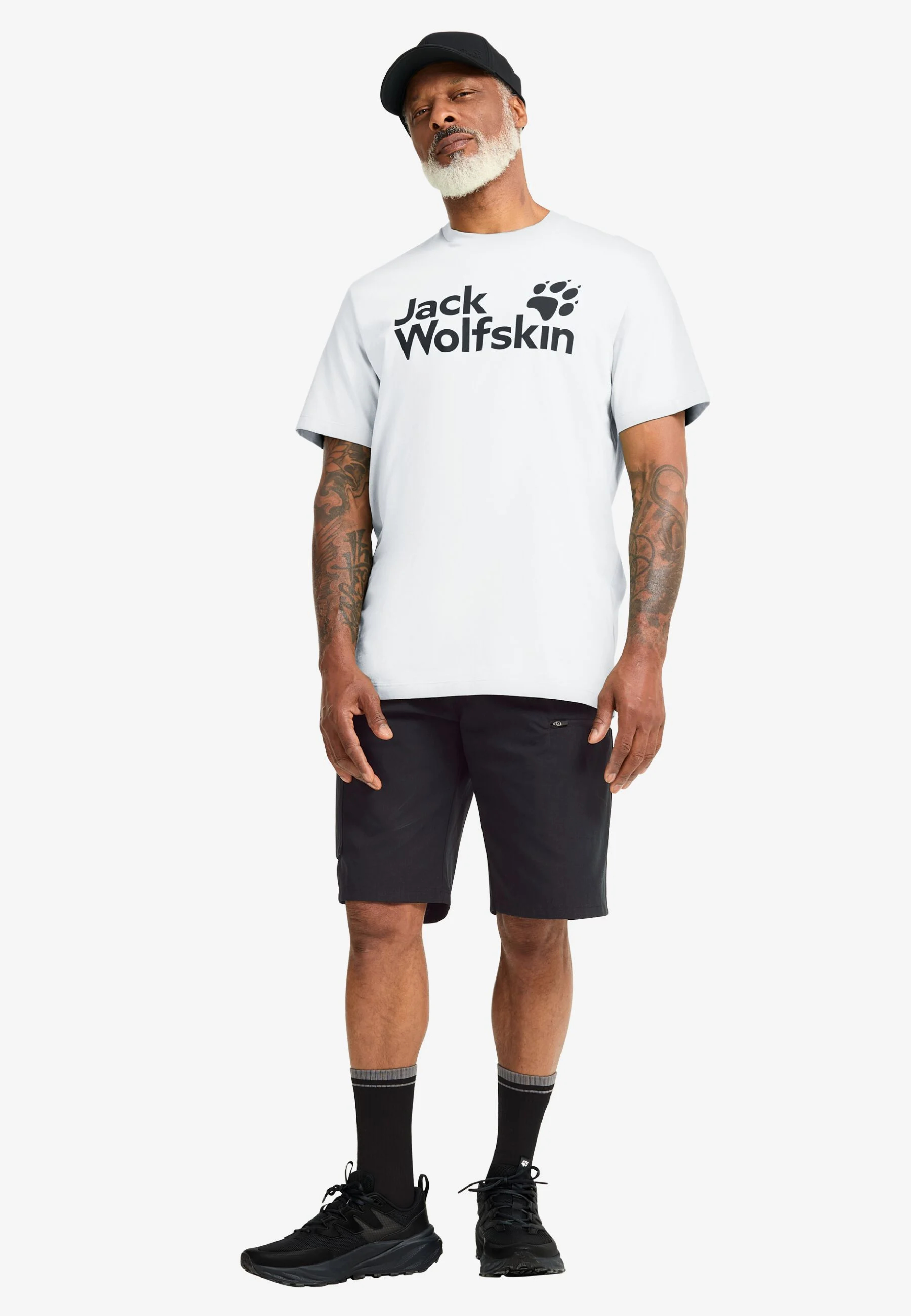 Футболка мужская Jack Wolfskin Brand T M A65910_T0548 L белая фото 