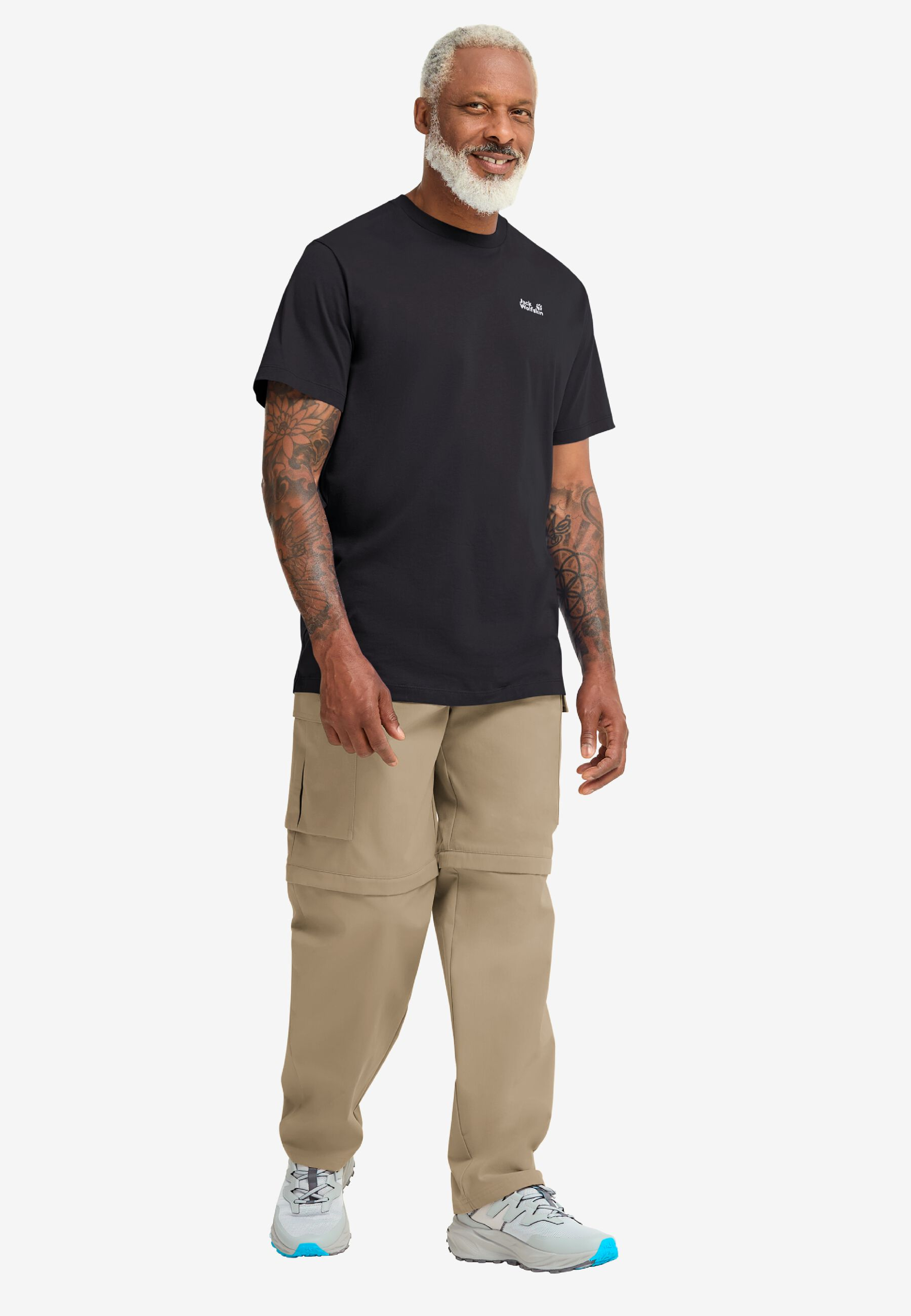 футболка мужская Jack Wolfskin Essential T M A65917_6000 S черная фото 