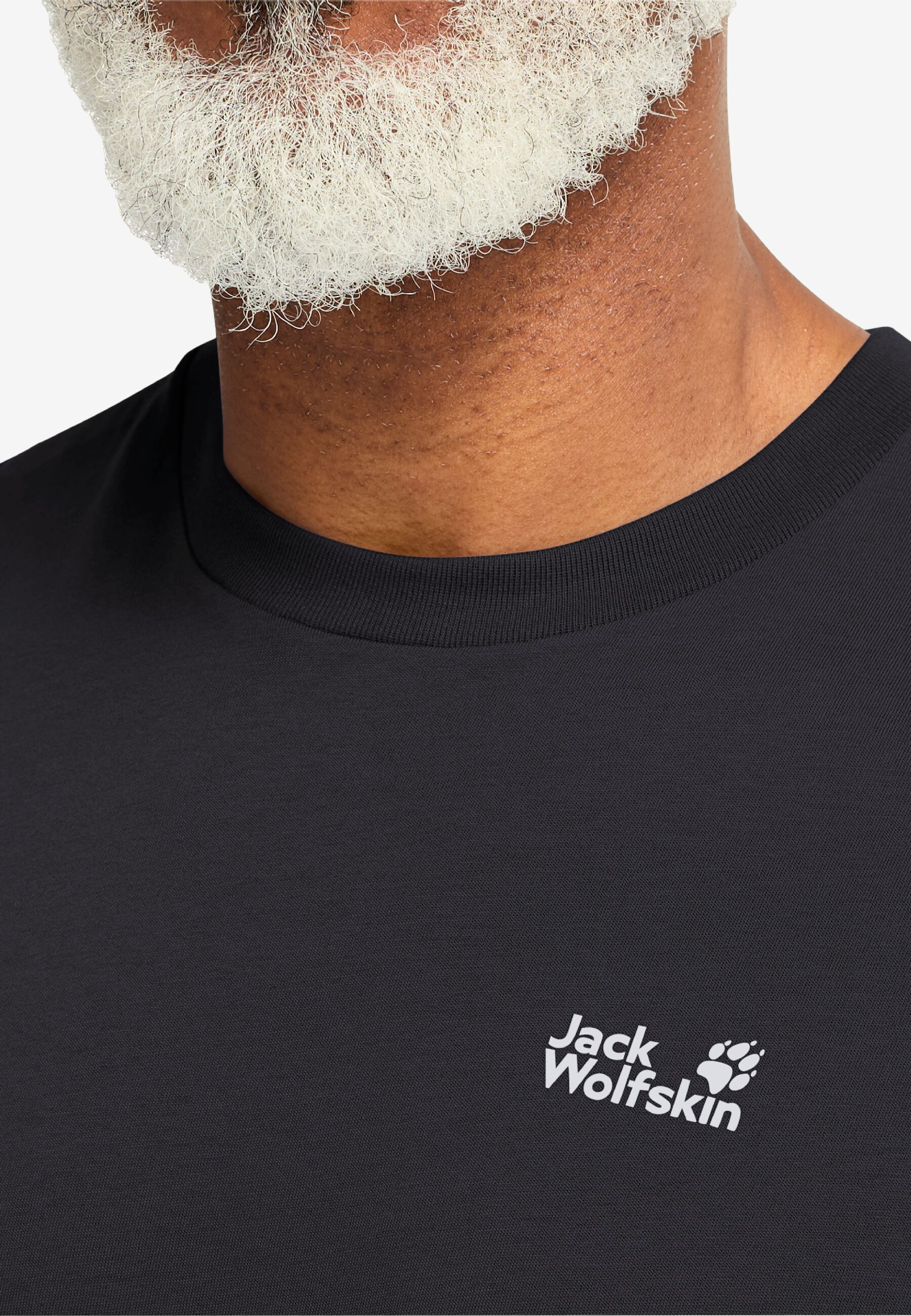 футболка мужская Jack Wolfskin Essential T M A65917_6000 S черная фото 