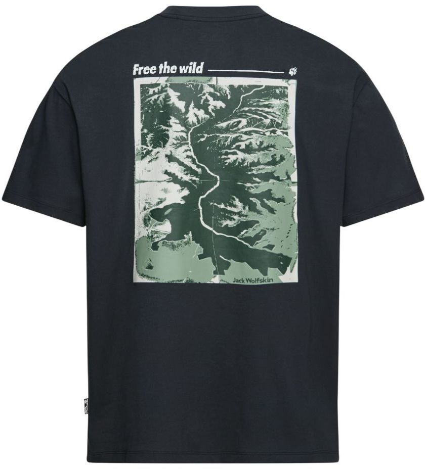 Футболка чоловіча Jack Wolfskin Confident T M A65919_T0532 M чорнафото