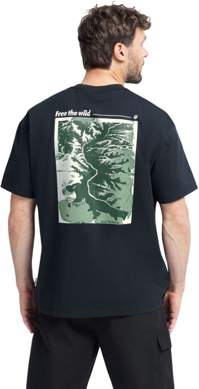 Футболка чоловіча Jack Wolfskin Confident T M A65919_T0532 M чорнафото