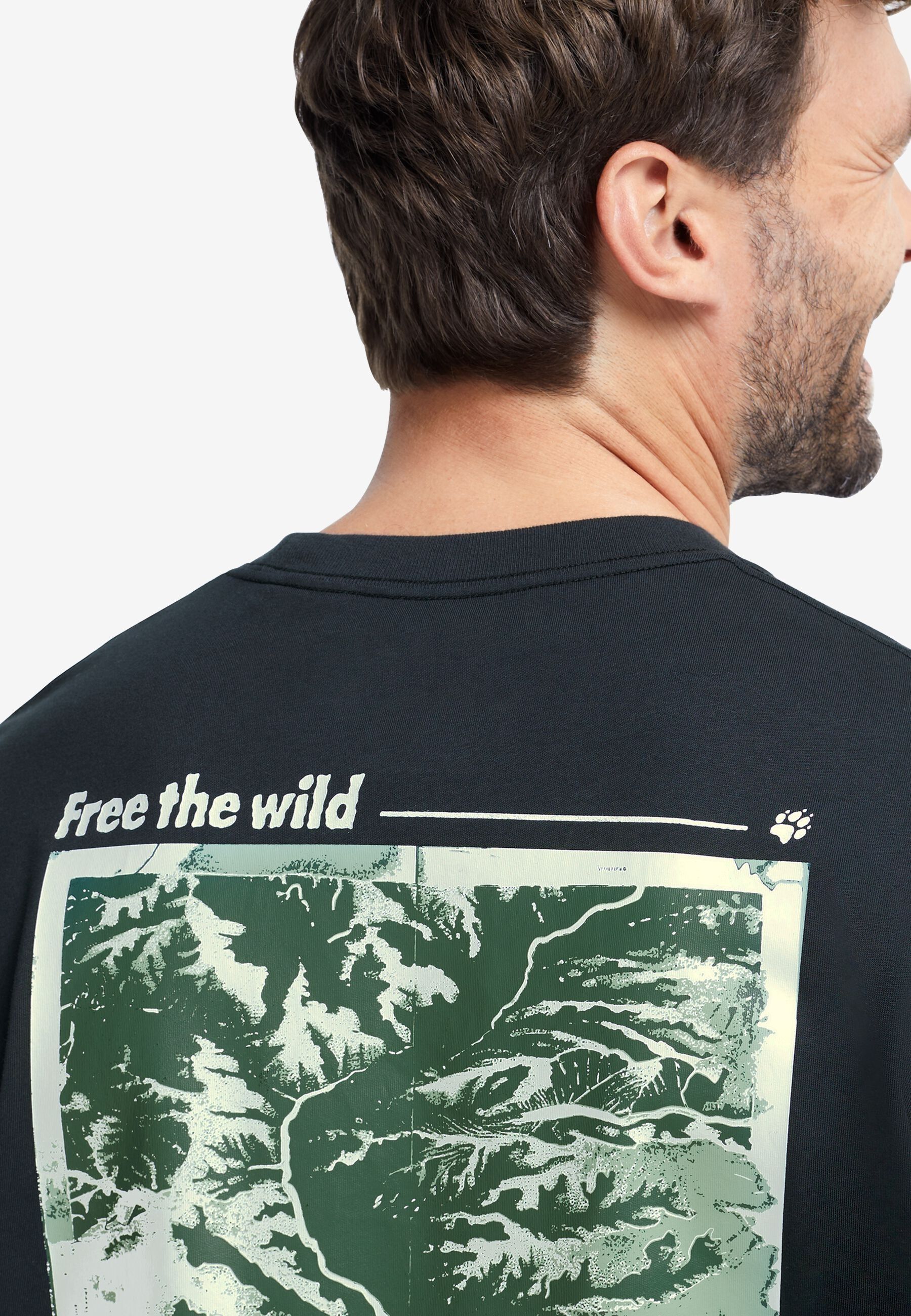 Футболка чоловіча Jack Wolfskin Confident T M A65919_T0532 M чорнафото