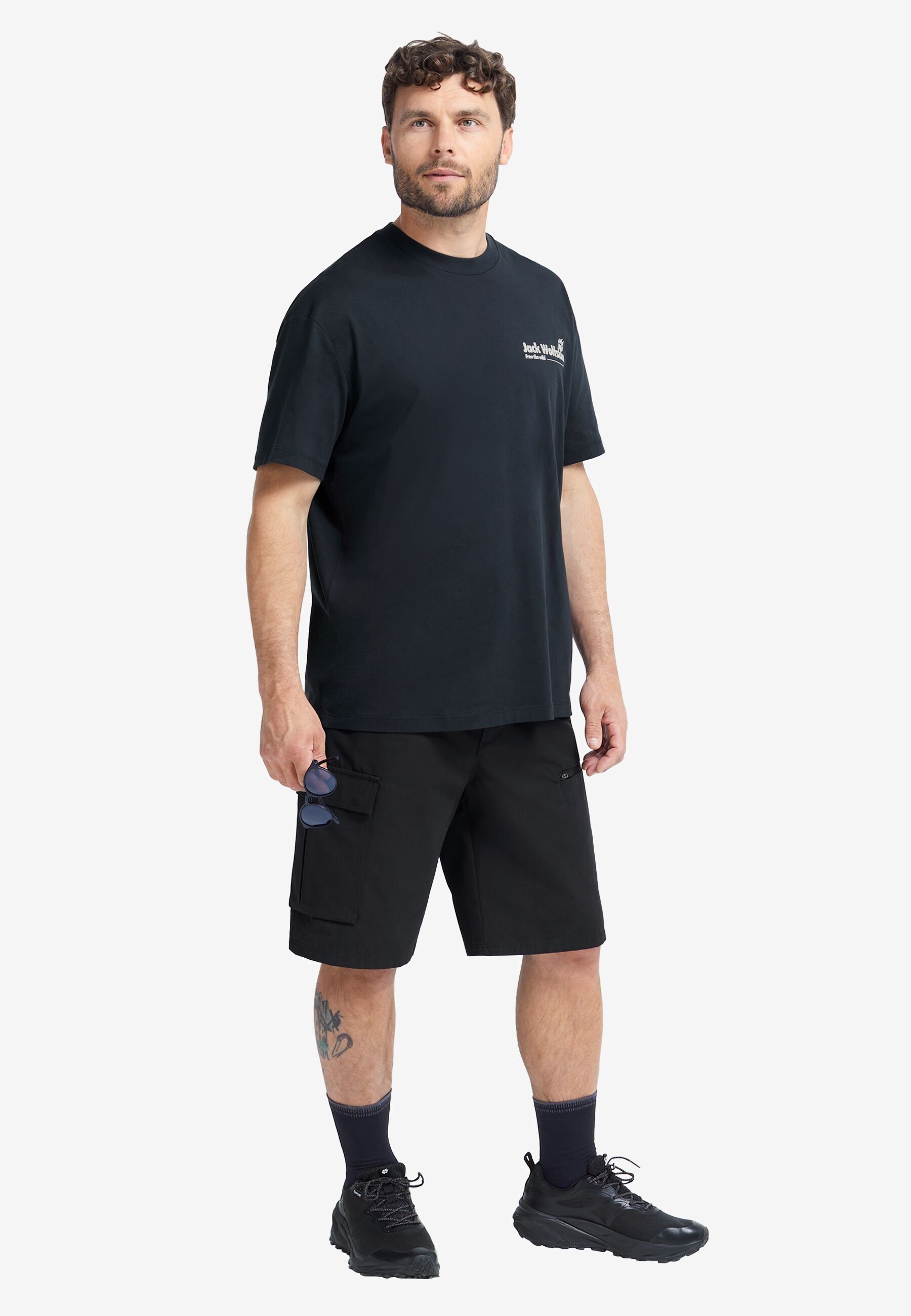 Футболка чоловіча Jack Wolfskin Confident T M A65919_T0532 2XL чорнафото