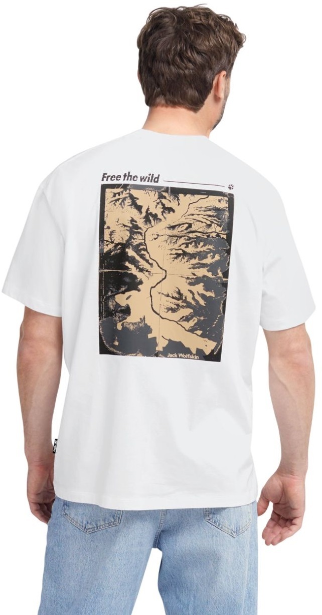 Футболка мужская Jack Wolfskin Confident T M A65919_T0538 L белая фото 