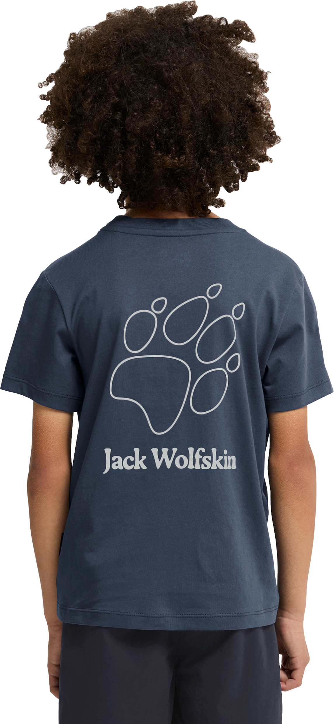 Футболка детская Jack Wolfskin Paw T K A65937_T0510 140 синяя фото 2