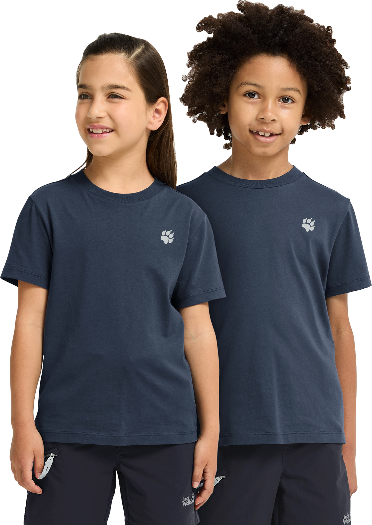 Футболка детская Jack Wolfskin Paw T K A65937_T0510 152 синяя фото 