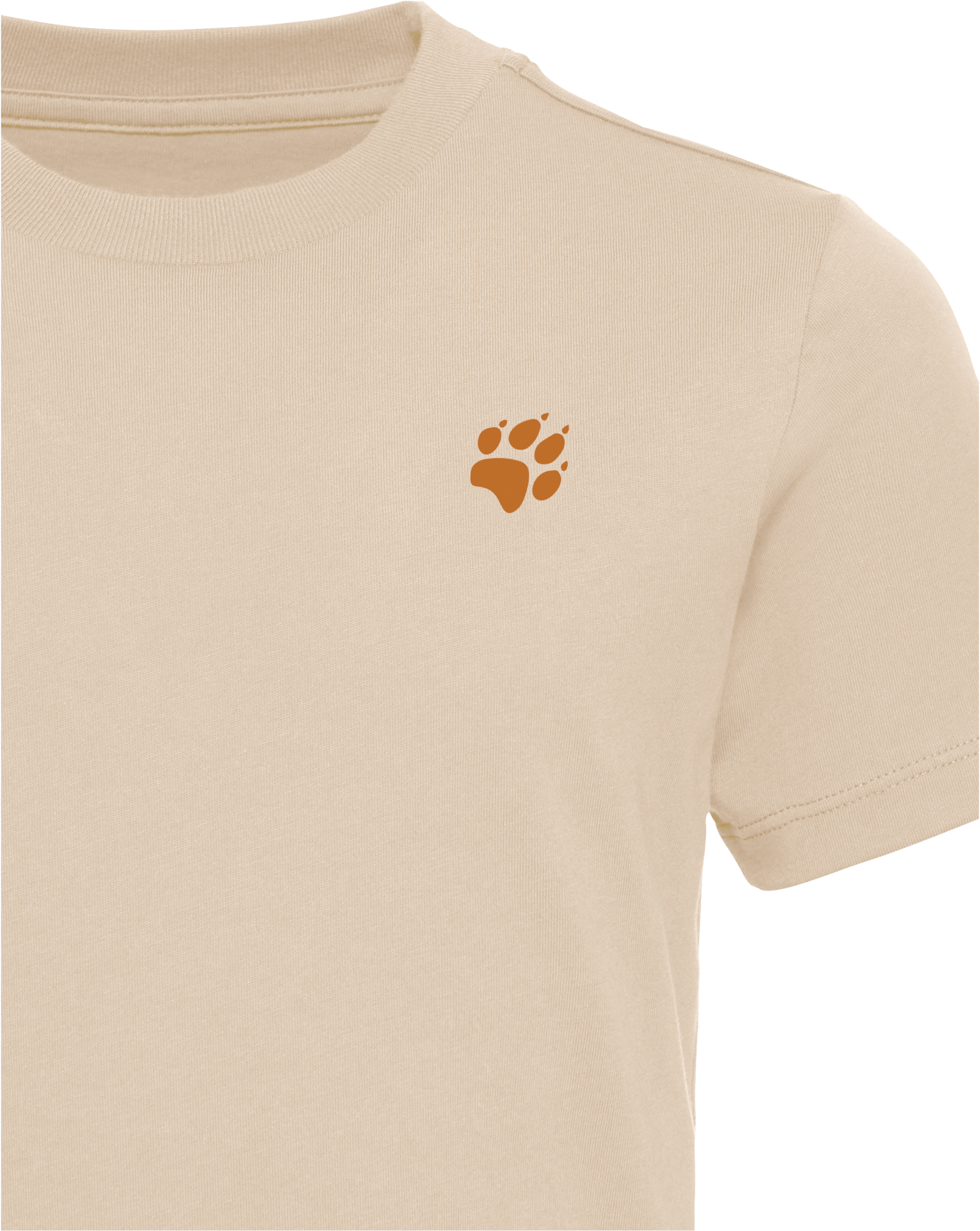 Футболка дитяча Jack Wolfskin Paw T K A65937_T0512 128 бежевафото