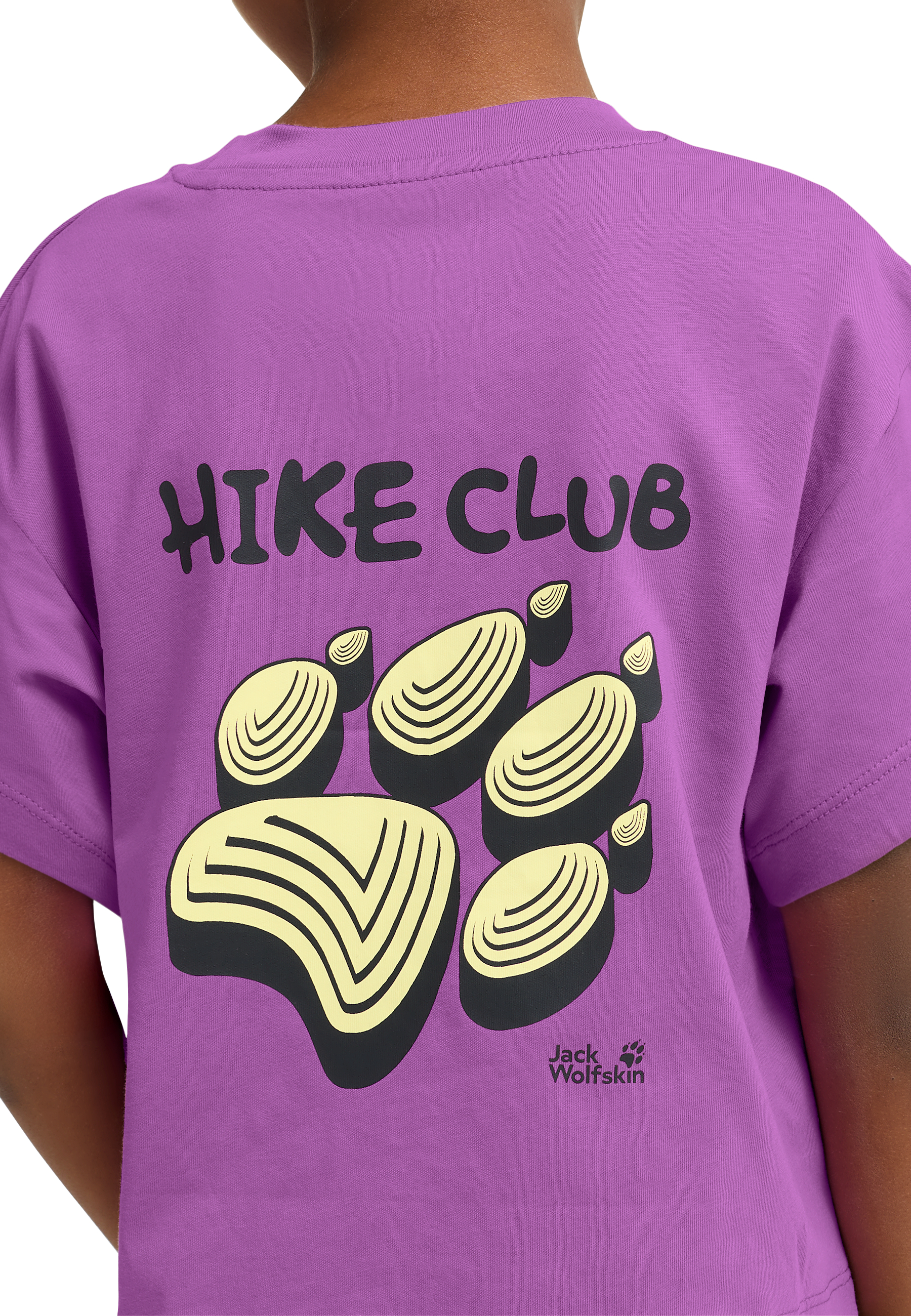 футболка дитяча Jack Wolfskin Print T K A65938_T0460 152 фіолетовафото