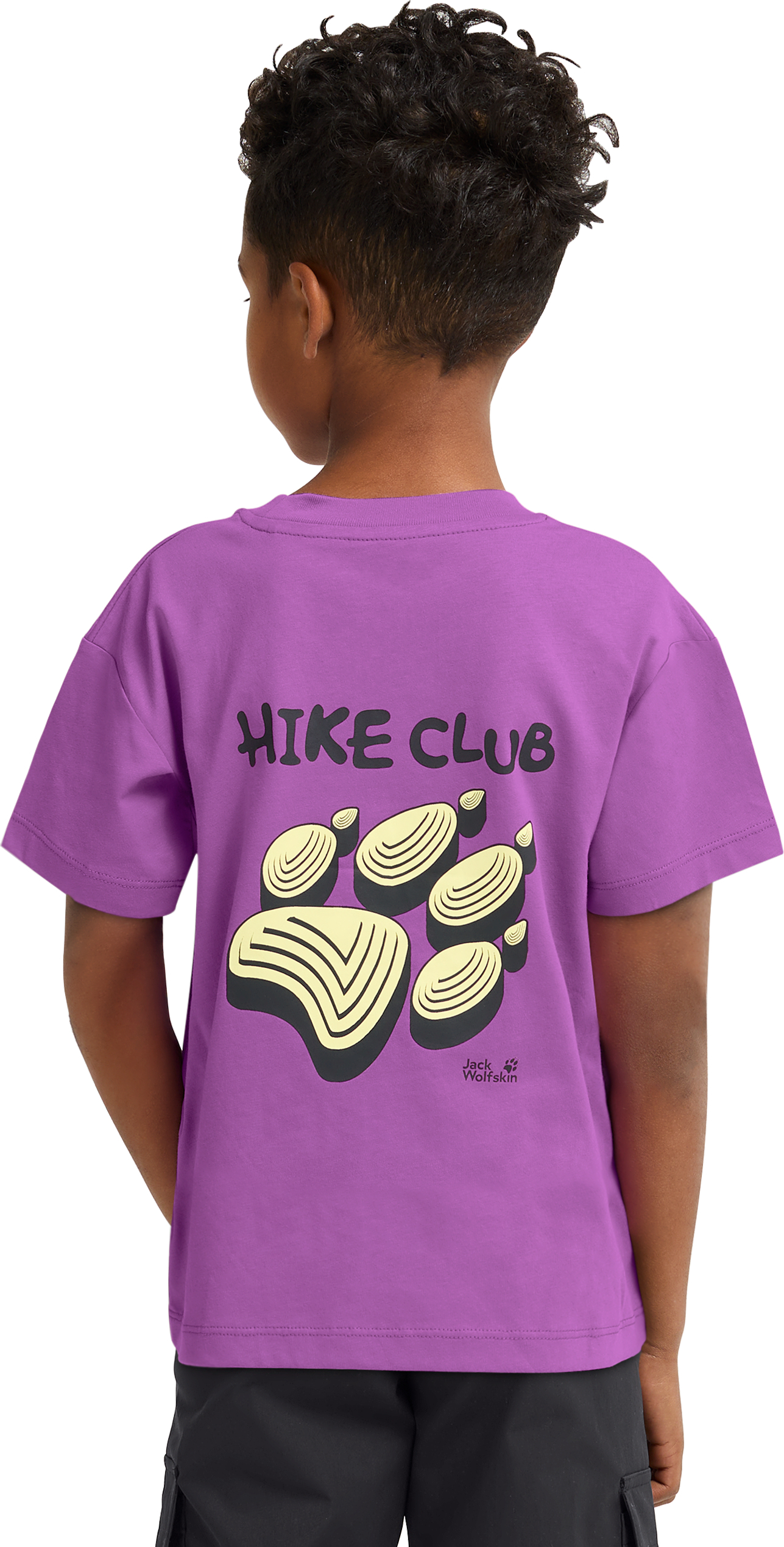 футболка дитяча Jack Wolfskin Print T K A65938_T0460 164 фіолетовафото