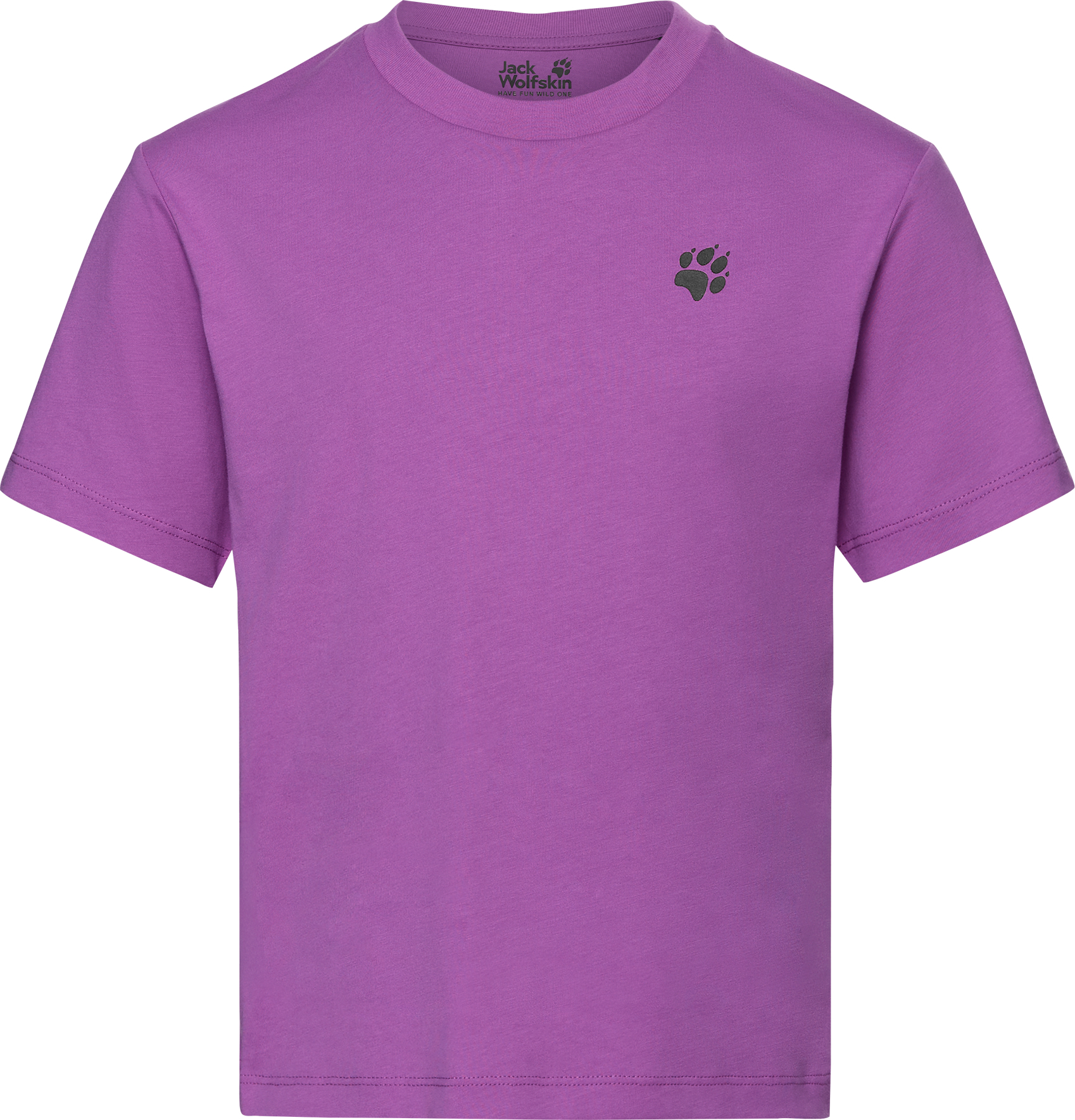 футболка дитяча Jack Wolfskin Print T K A65938_T0460 164 фіолетовафото