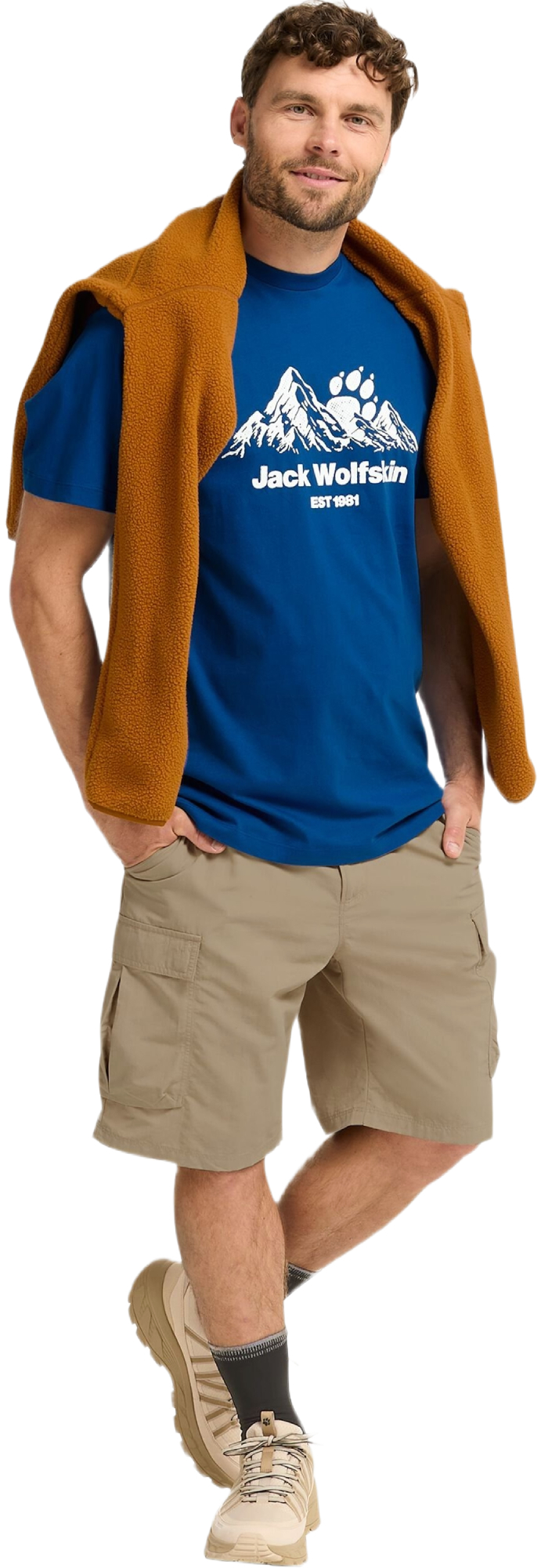 Футболка мужская Jack Wolfskin Carefree T M A66090_T0464 L синяя фото 