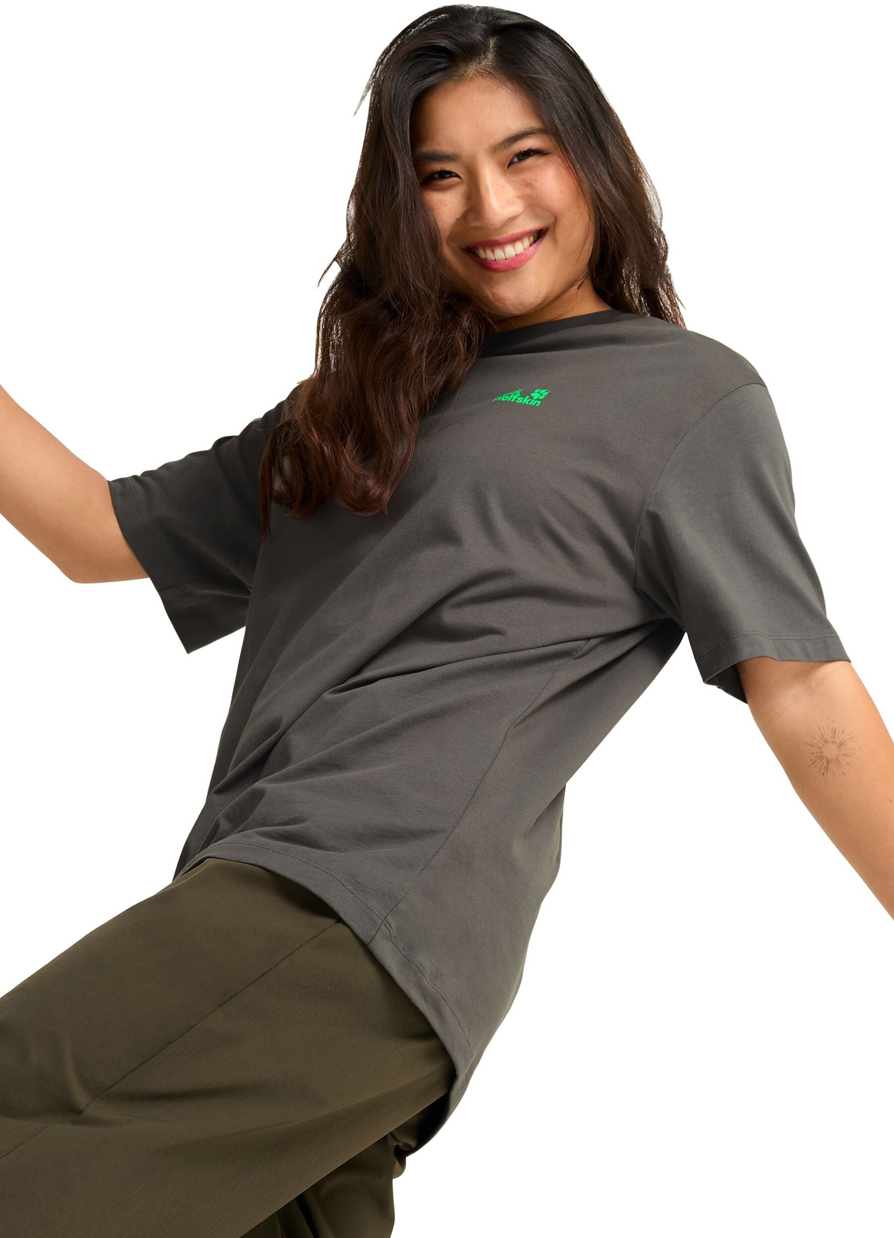 Футболка мужская Jack Wolfskin Live Wild T A66098_T0404 S коричневая фото 