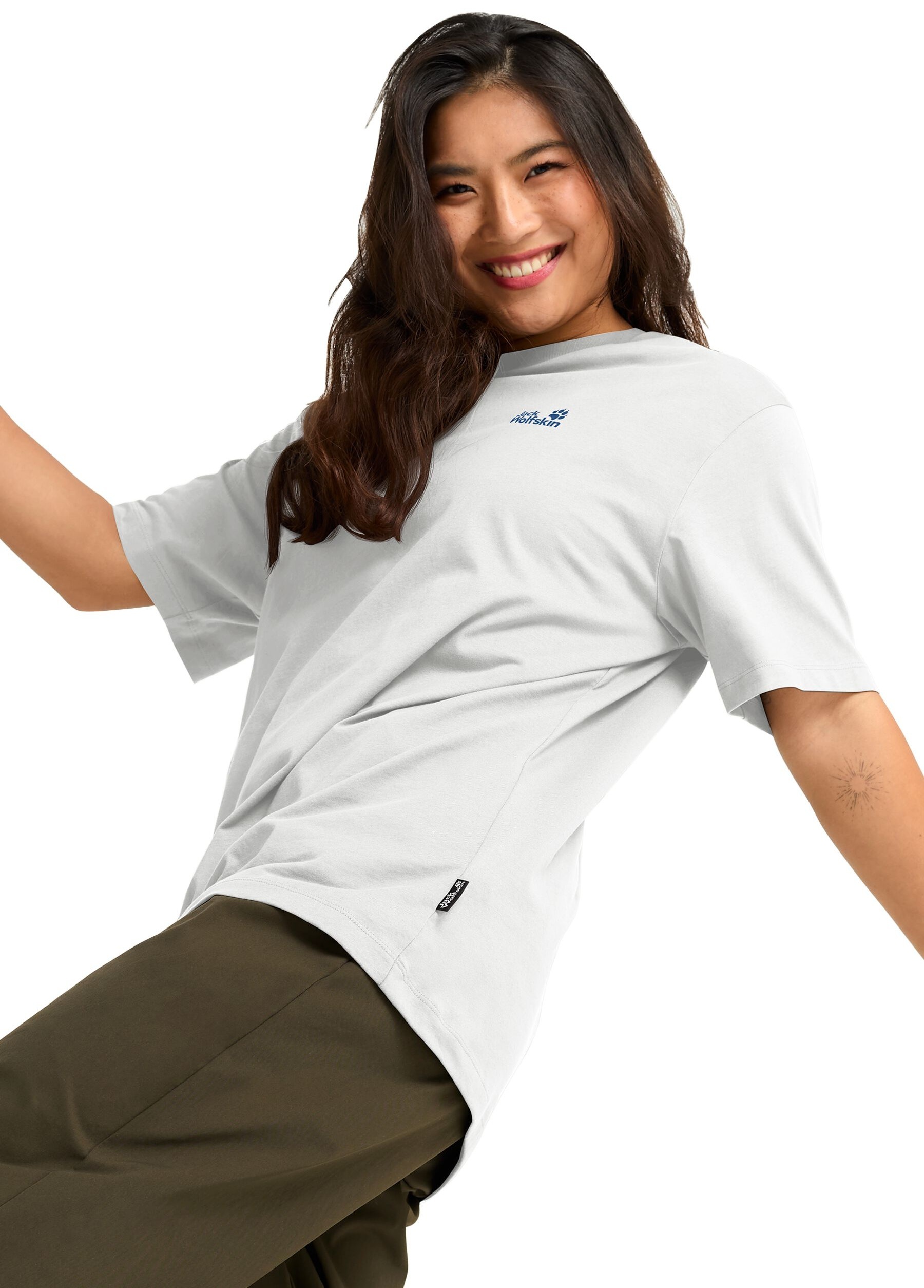 Футболка мужская Jack Wolfskin Live Wild T A66098_T0520 XL белая фото 