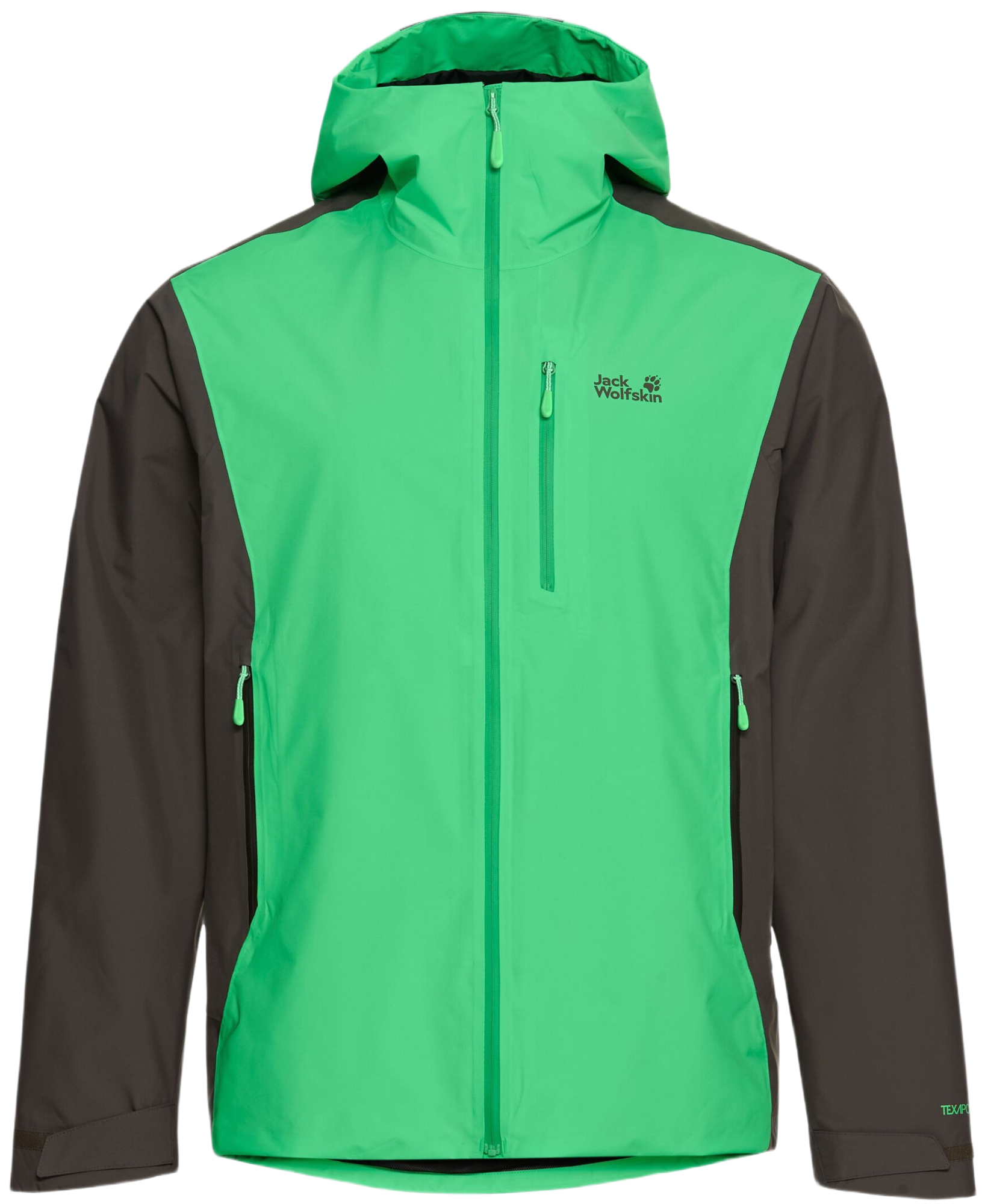 Ветровка мужская Jack Wolfskin Rainrush 2L Jkt M A65874_E0278 S зеленая фото 