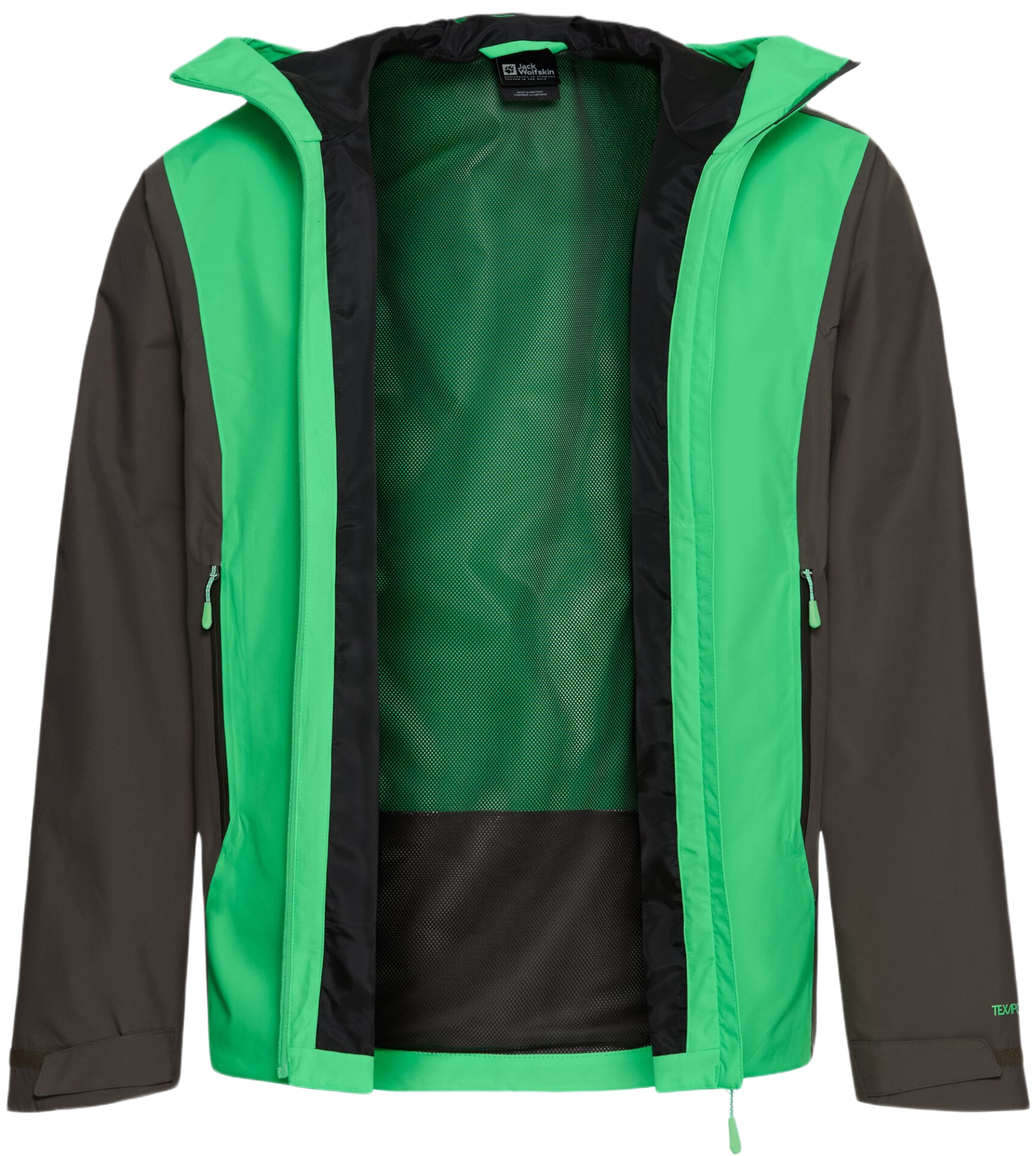 Ветровка мужская Jack Wolfskin Rainrush 2L Jkt M A65874_E0278 S зеленая фото 