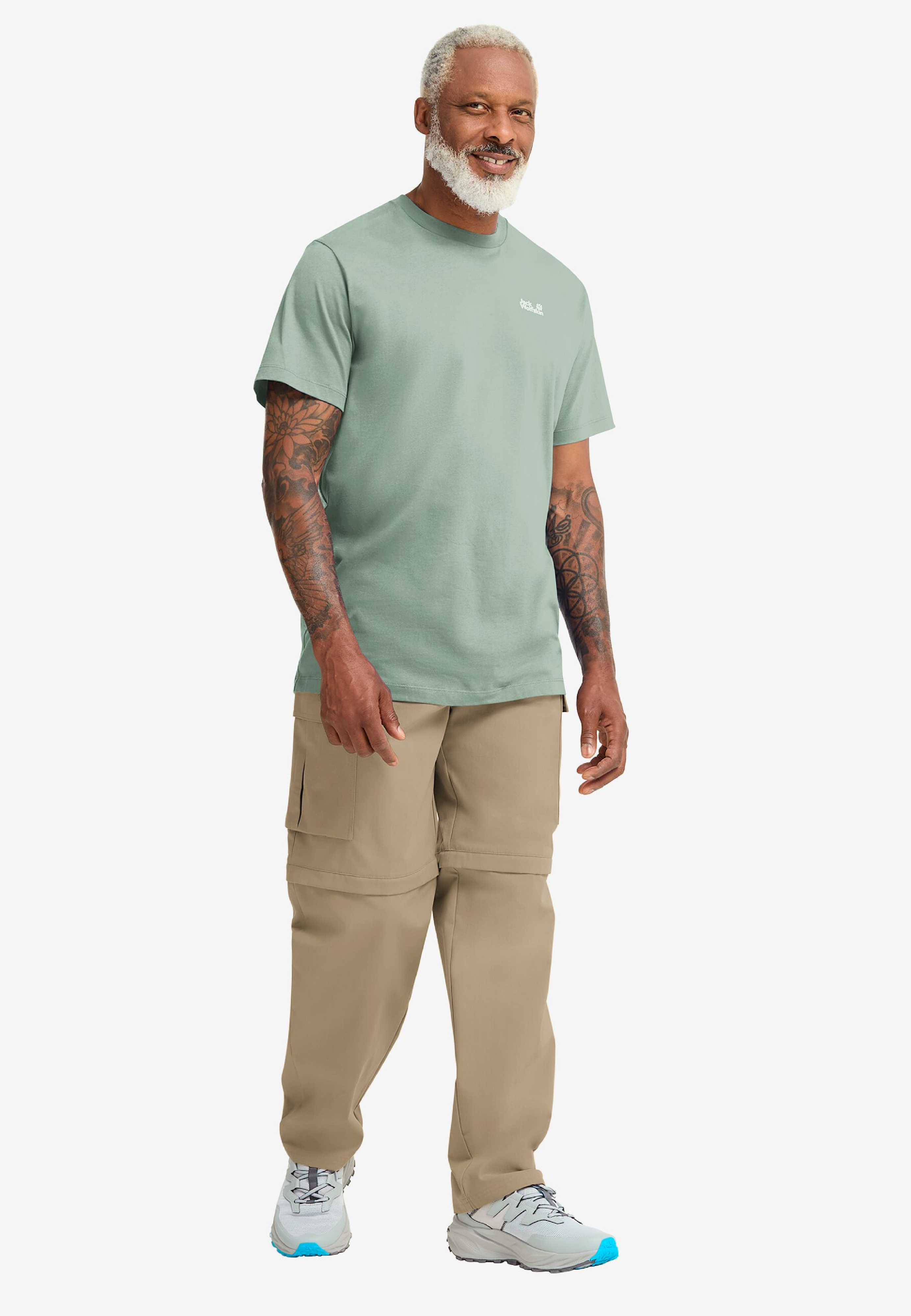 Футболка мужская Jack Wolfskin Essential T M A65917_E0272 XL зеленая фото 