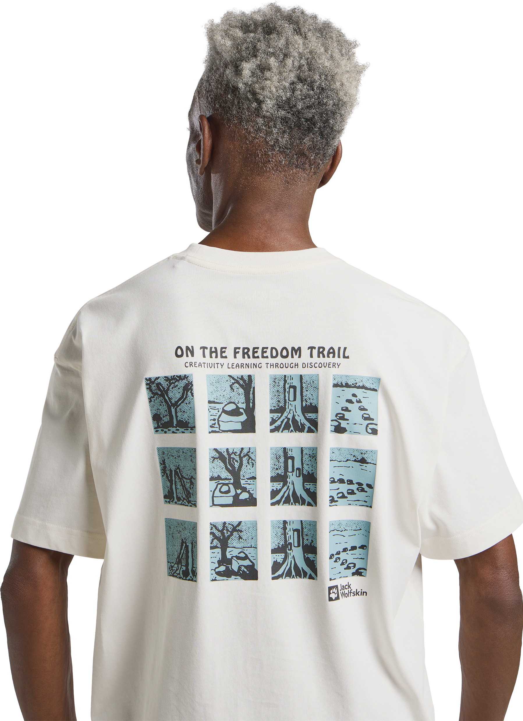 Футболка чоловіча Jack Wolfskin Trailblazer T M A63857_T0290 L білафото