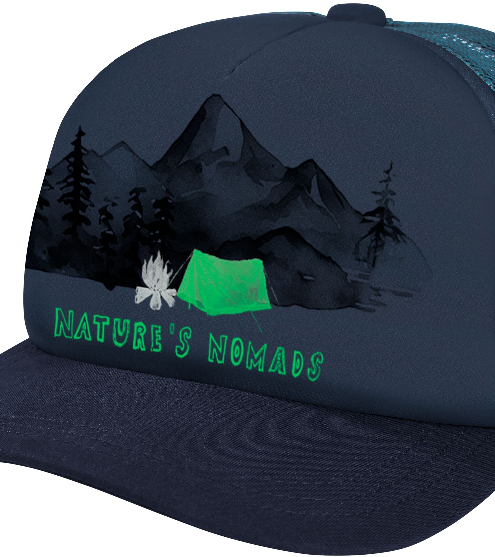 Кепка детская Jack Wolfskin Animal Mesh Cap K 1908565_T0396 темно-синяя фото 