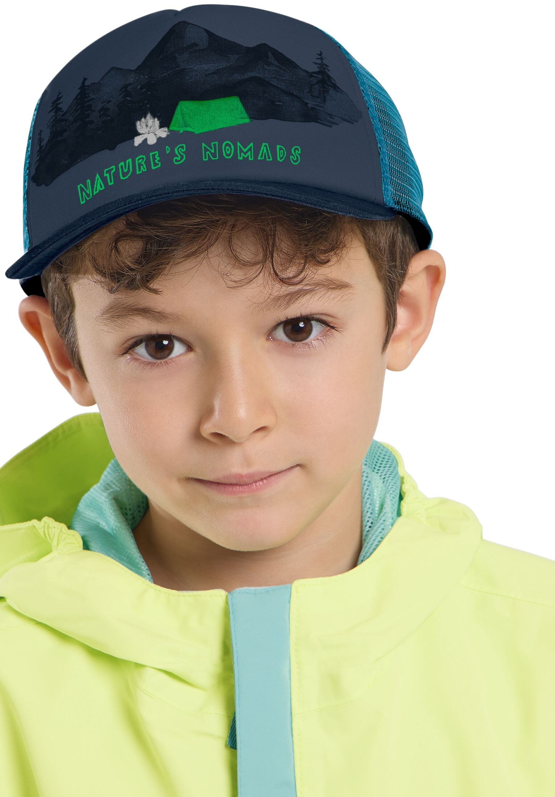 Кепка детская Jack Wolfskin Animal Mesh Cap K 1908565_T0396 темно-синяя фото 