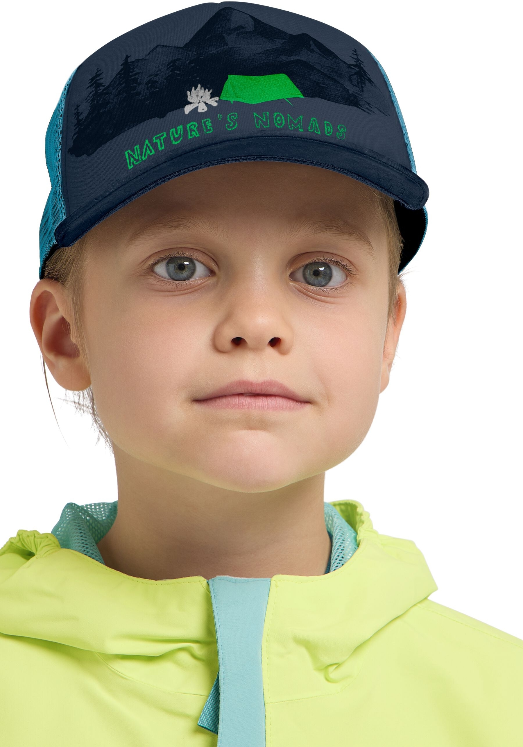 Кепка детская Jack Wolfskin Animal Mesh Cap K 1908565_T0396 темно-синяя фото 