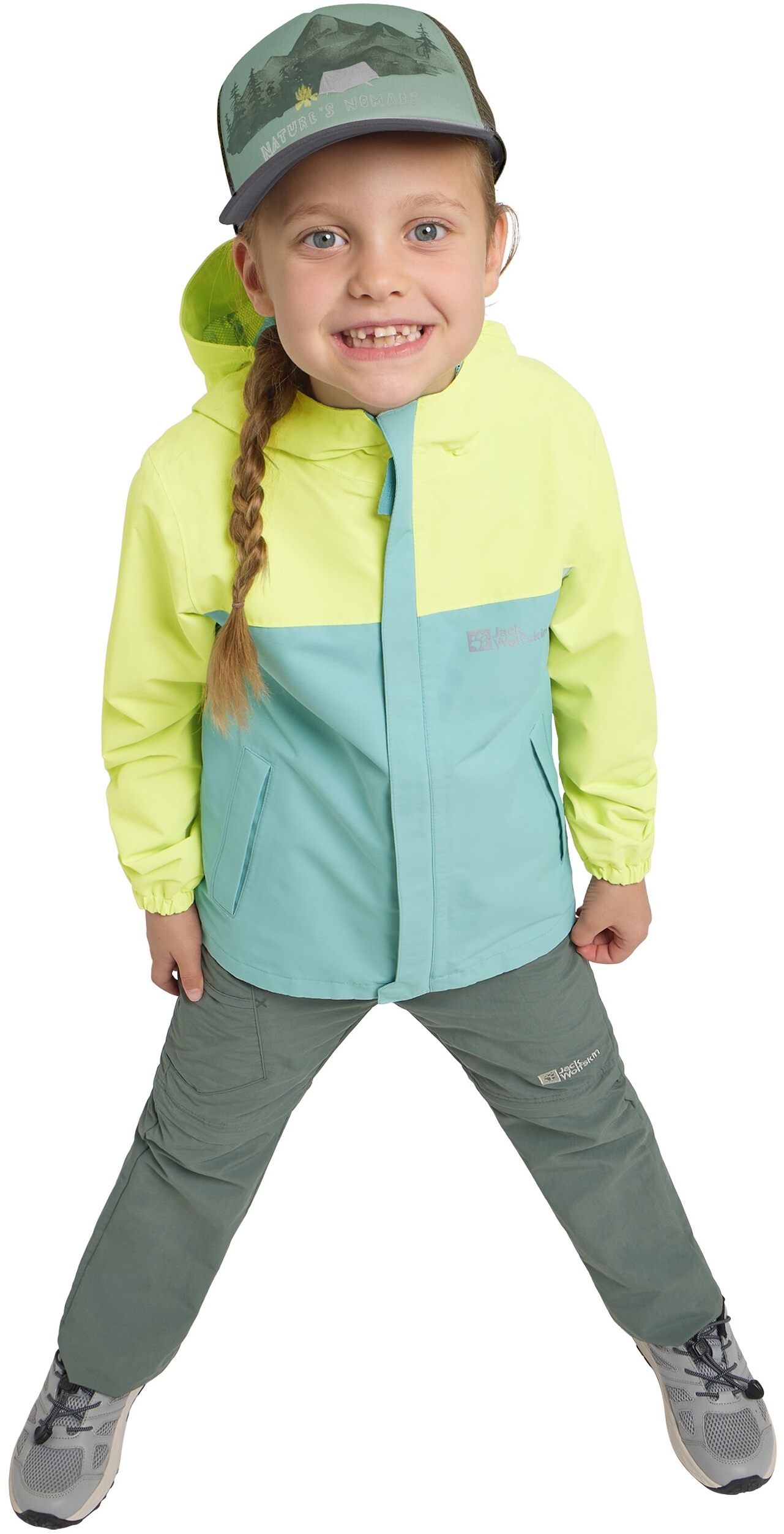 Кепка детская Jack Wolfskin Animal Mesh Cap K 1908565_T0546 зеленая фото 