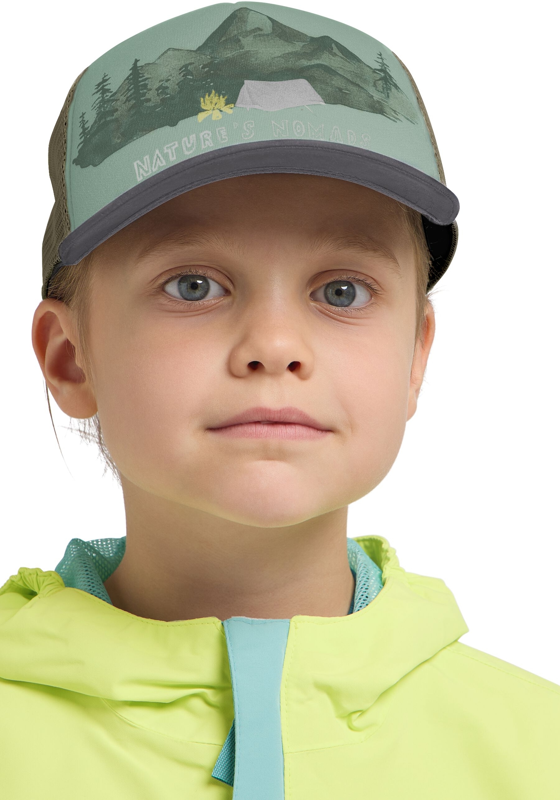 Кепка детская Jack Wolfskin Animal Mesh Cap K 1908565_T0546 зеленая фото 