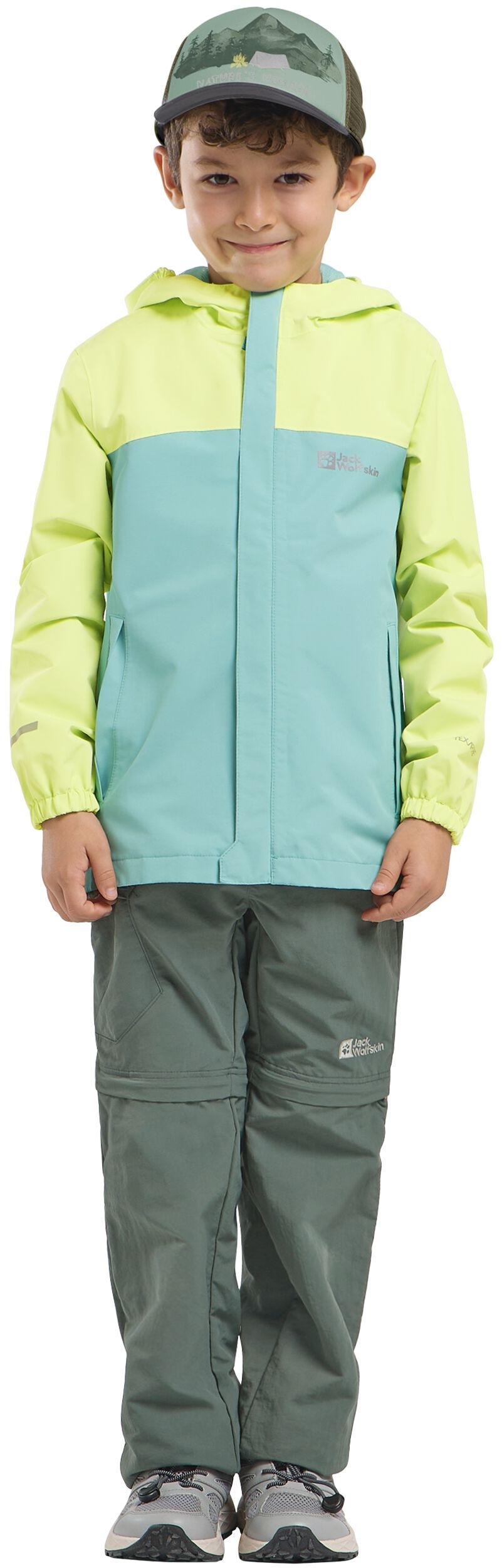 Кепка детская Jack Wolfskin Animal Mesh Cap K 1908565_T0546 зеленая фото 