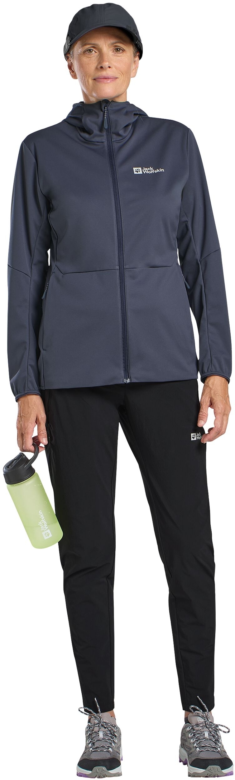 Кепка Jack Wolfskin Strap Cap 1910462_6350 темно-серая фото 