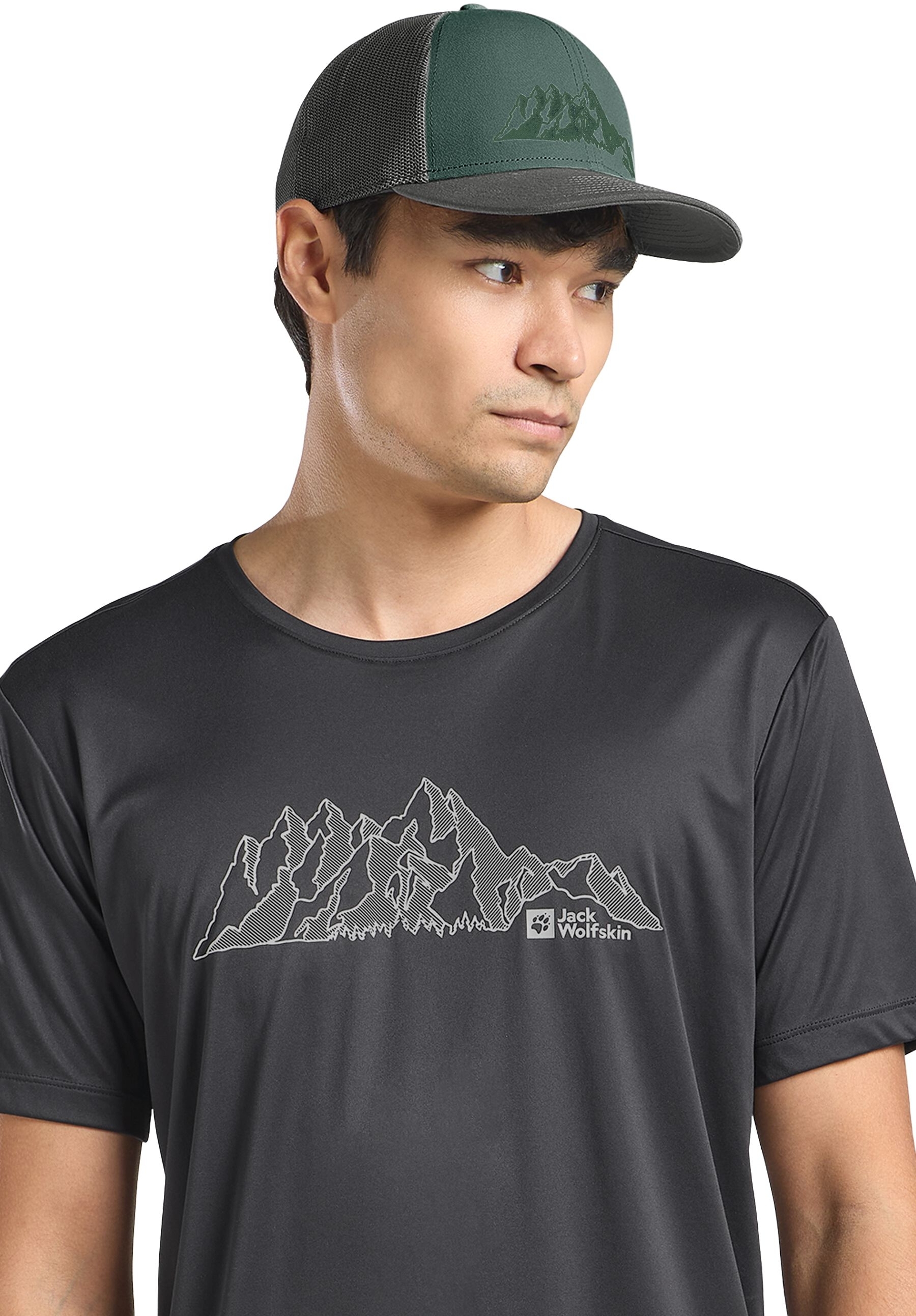 Кепка Jack Wolfskin Brand Cap 1911242_E0271 зеленая фото 