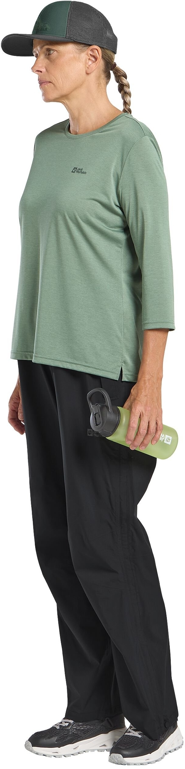 Кепка Jack Wolfskin Brand Cap 1911242_E0271 зеленая фото 