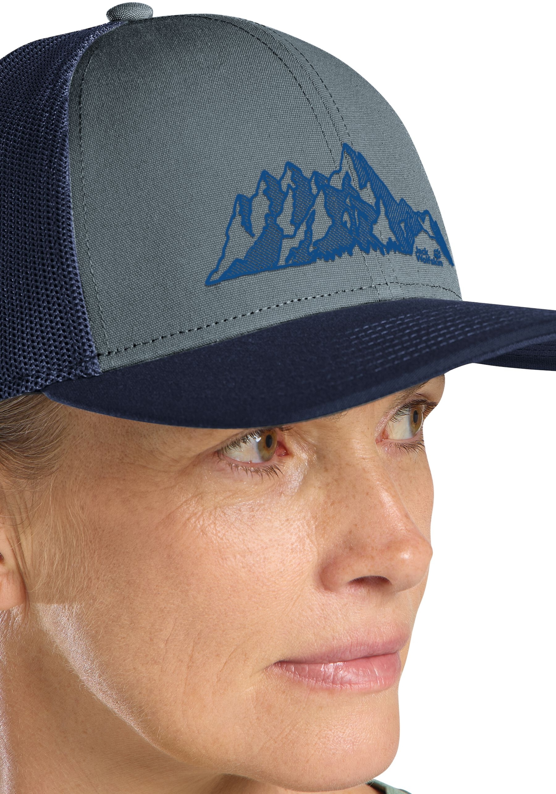 Кепка Jack Wolfskin Brand Cap 1911242_F0303 серо-синяя фото 