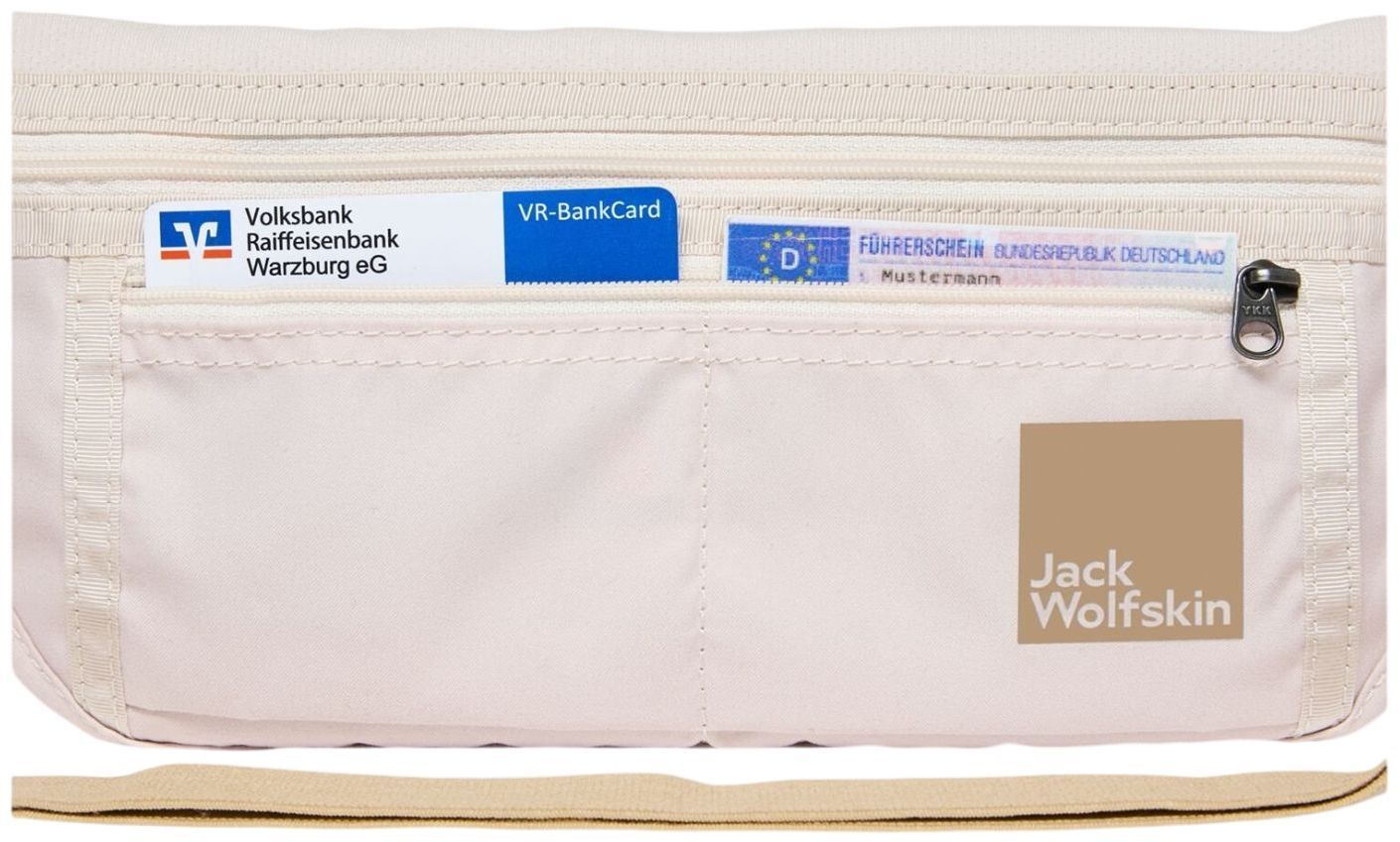 Сумка на пояс Jack Wolfskin Document Belt De Luxe 8006742_5629 бежевафото