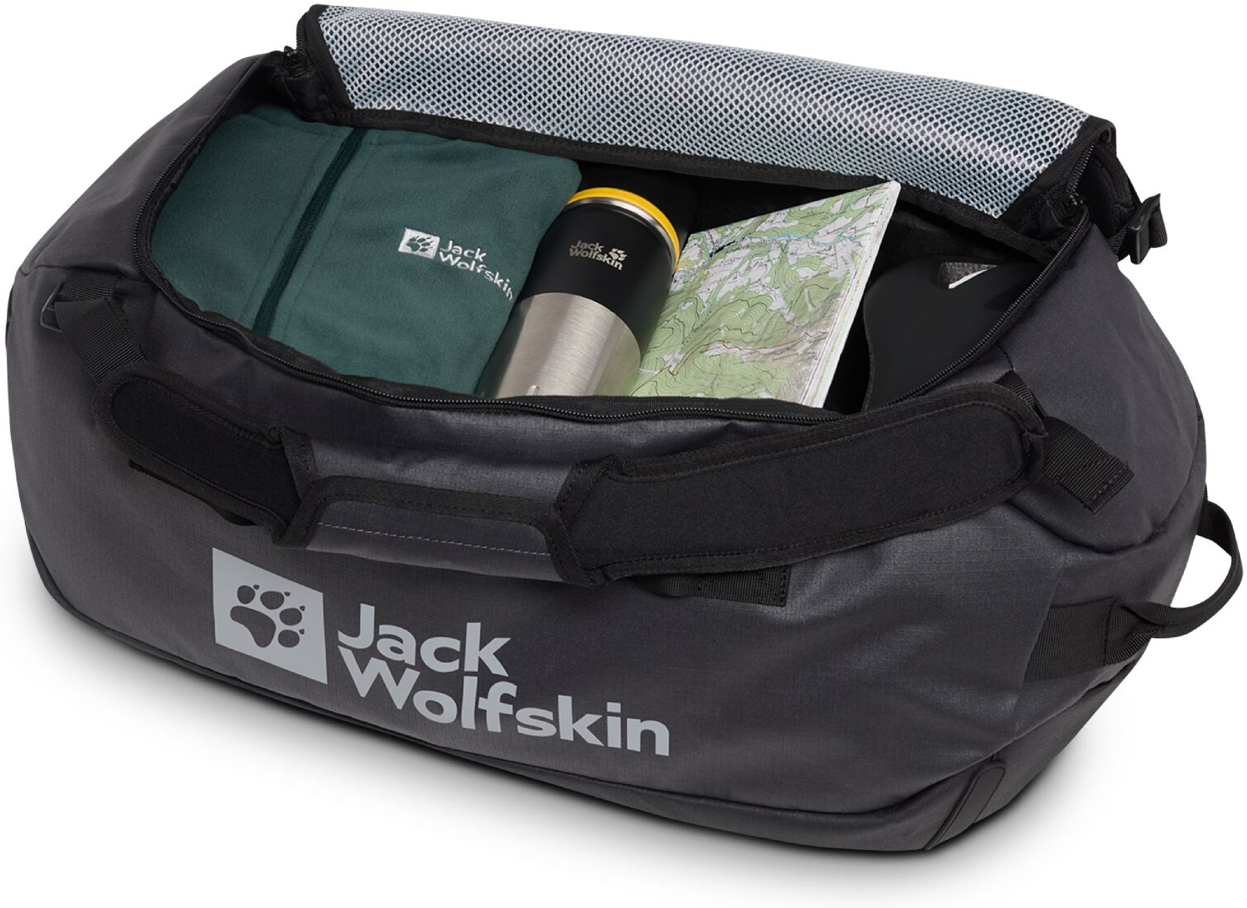 Сумка Jack Wolfskin All-In Duffle 35 A62110_6350 темно-серая фото 9