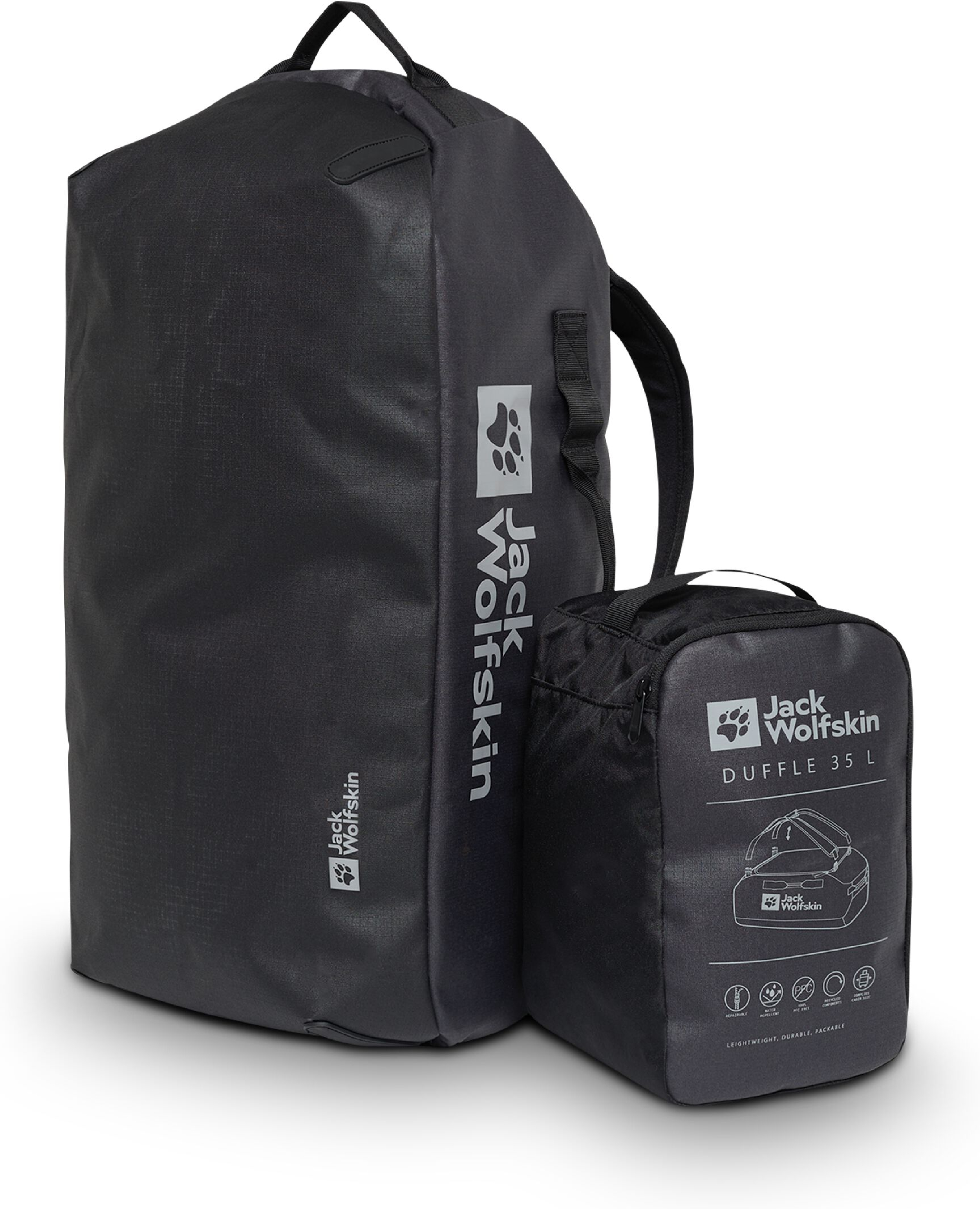 Сумка Jack Wolfskin All-In Duffle 35 A62110_6350 темно-серая фото 8