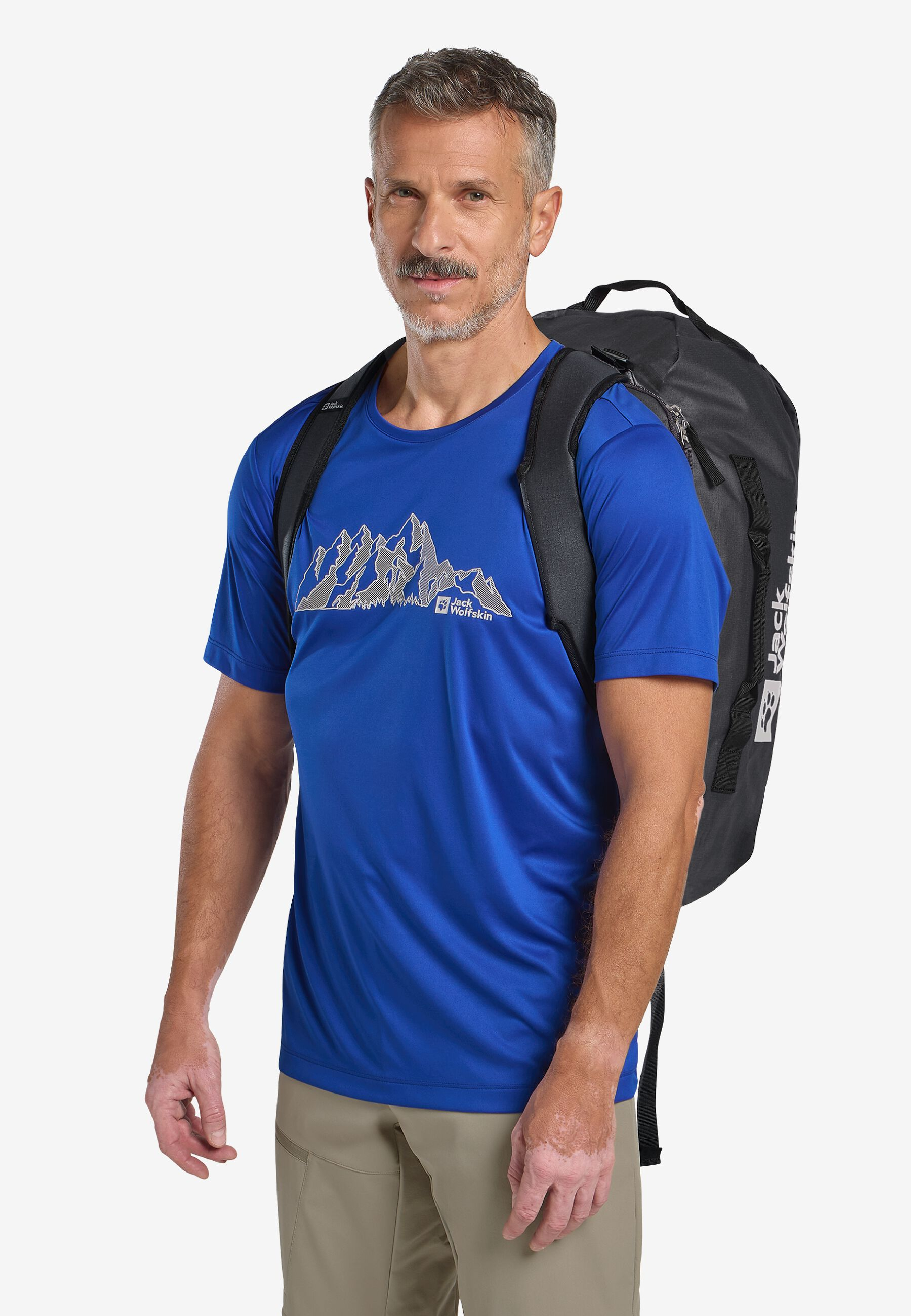 Сумка Jack Wolfskin All-In Duffle 45 A62111_6350 темно-серая фото 4