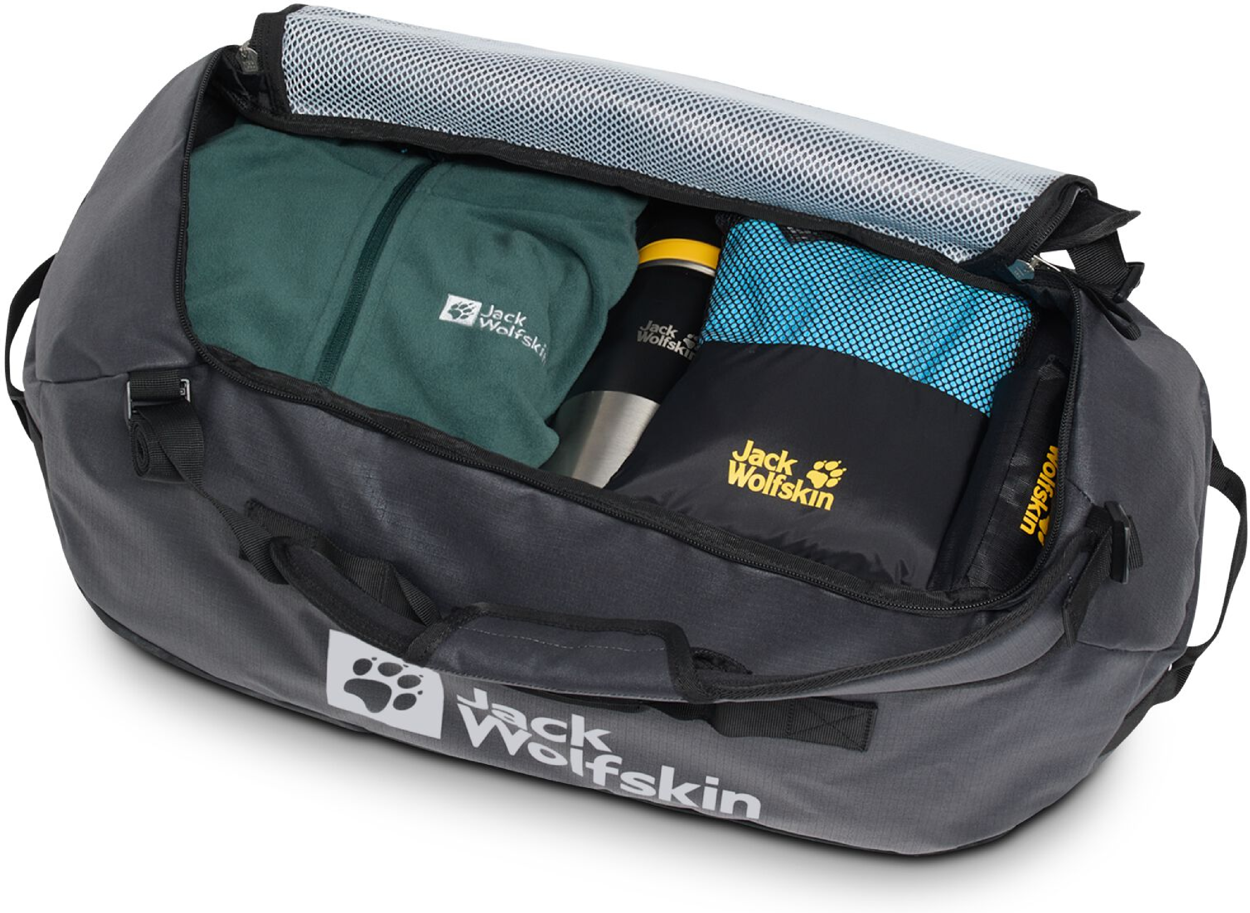 Сумка Jack Wolfskin All-In Duffle 45 A62111_6350 темно-серая фото 9