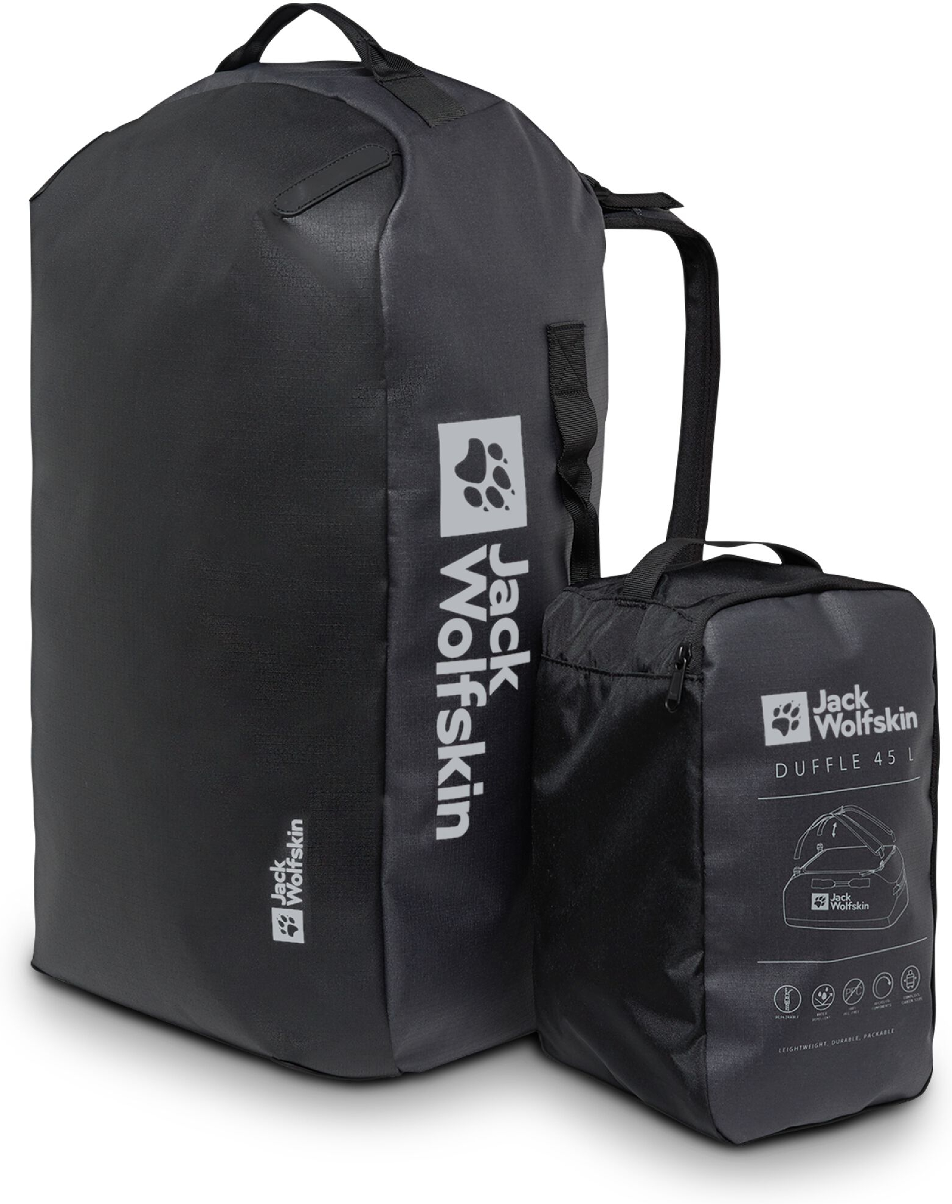 Сумка Jack Wolfskin All-In Duffle 45 A62111_6350 темно-серая фото 7