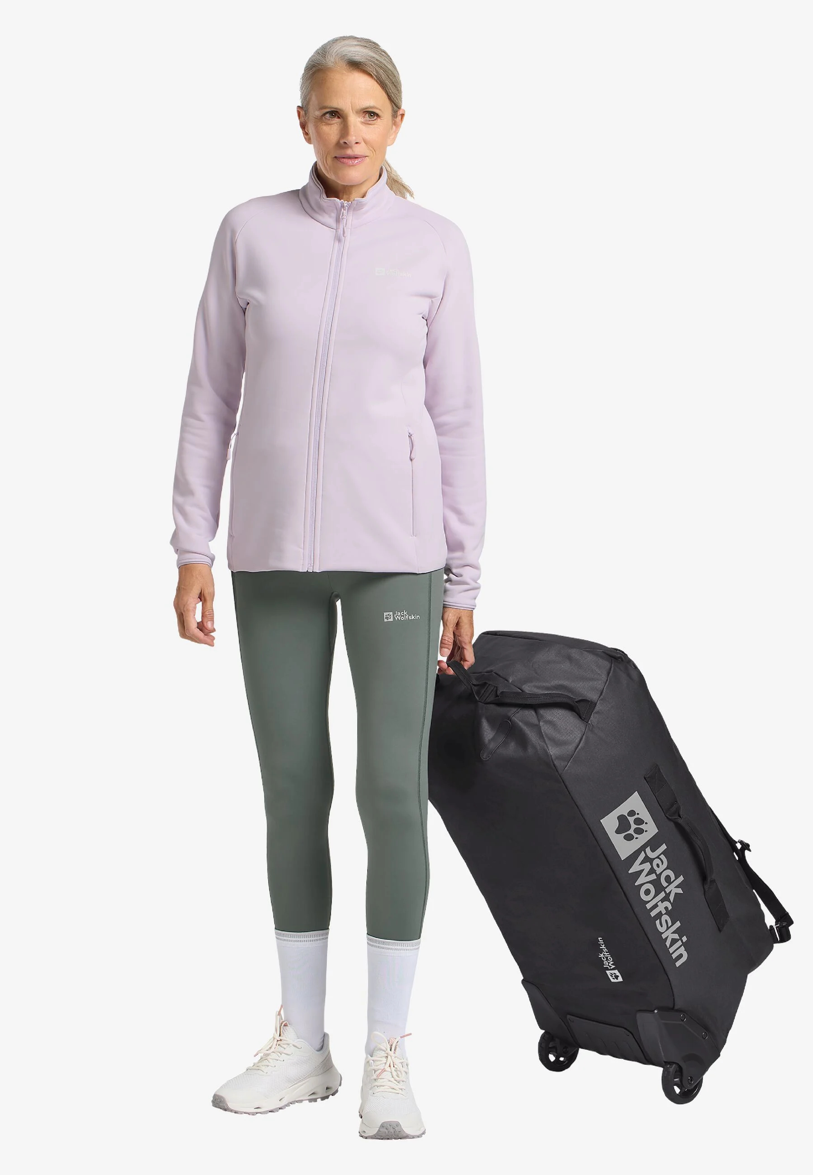 Сумка Jack Wolfskin All-In Duffle Wheeler 90 A62113_6350 темно-сірафото3