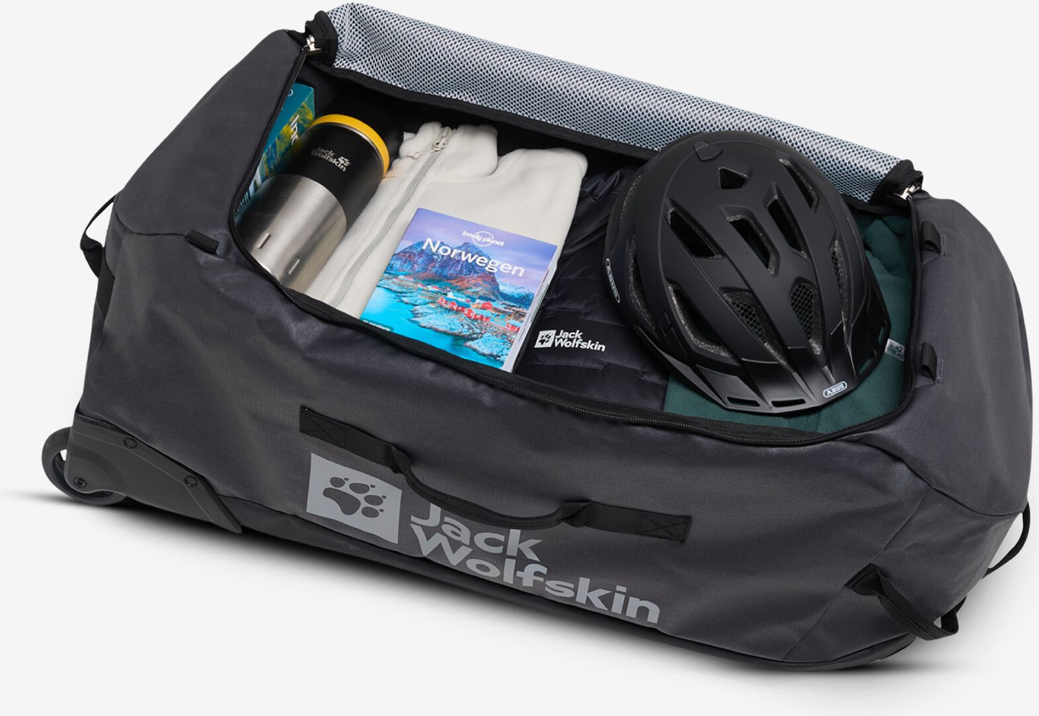 Сумка Jack Wolfskin All-In Duffle Wheeler 90 A62113_6350 темно-сірафото9