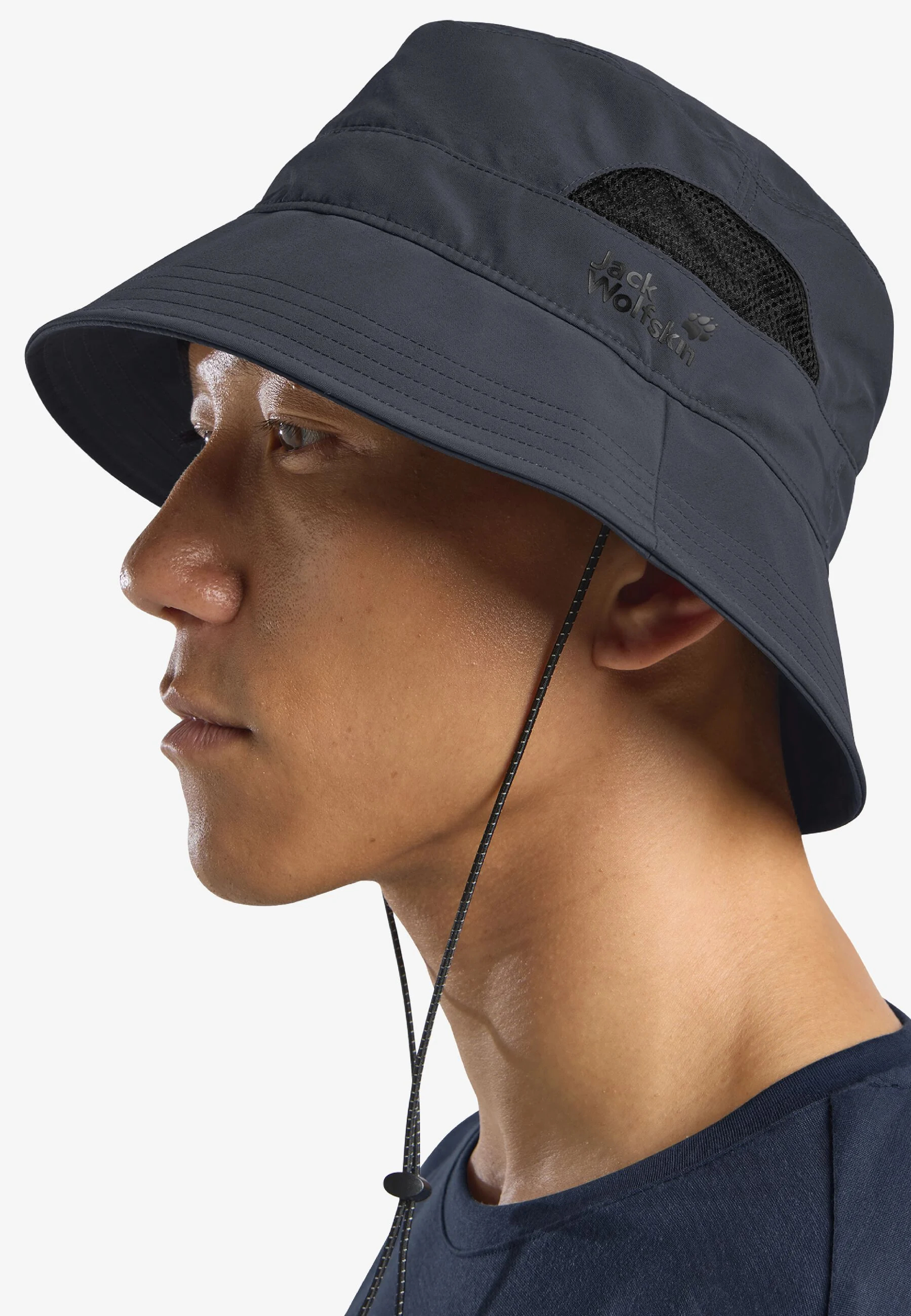 Панама Jack Wolfskin Vent Bucket Hat A64897_6352 M темно-серая фото 